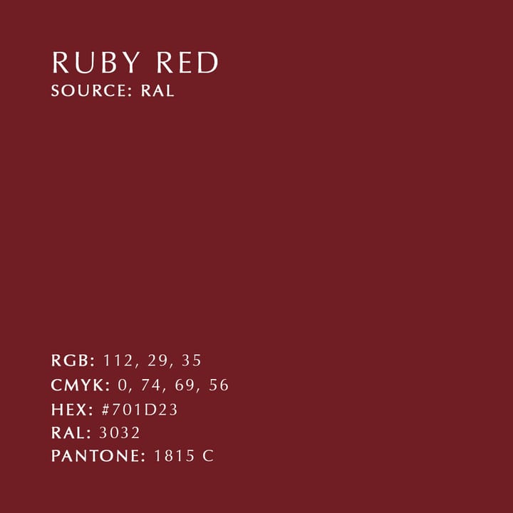 Asteria bordlampe, Ruby red Umage