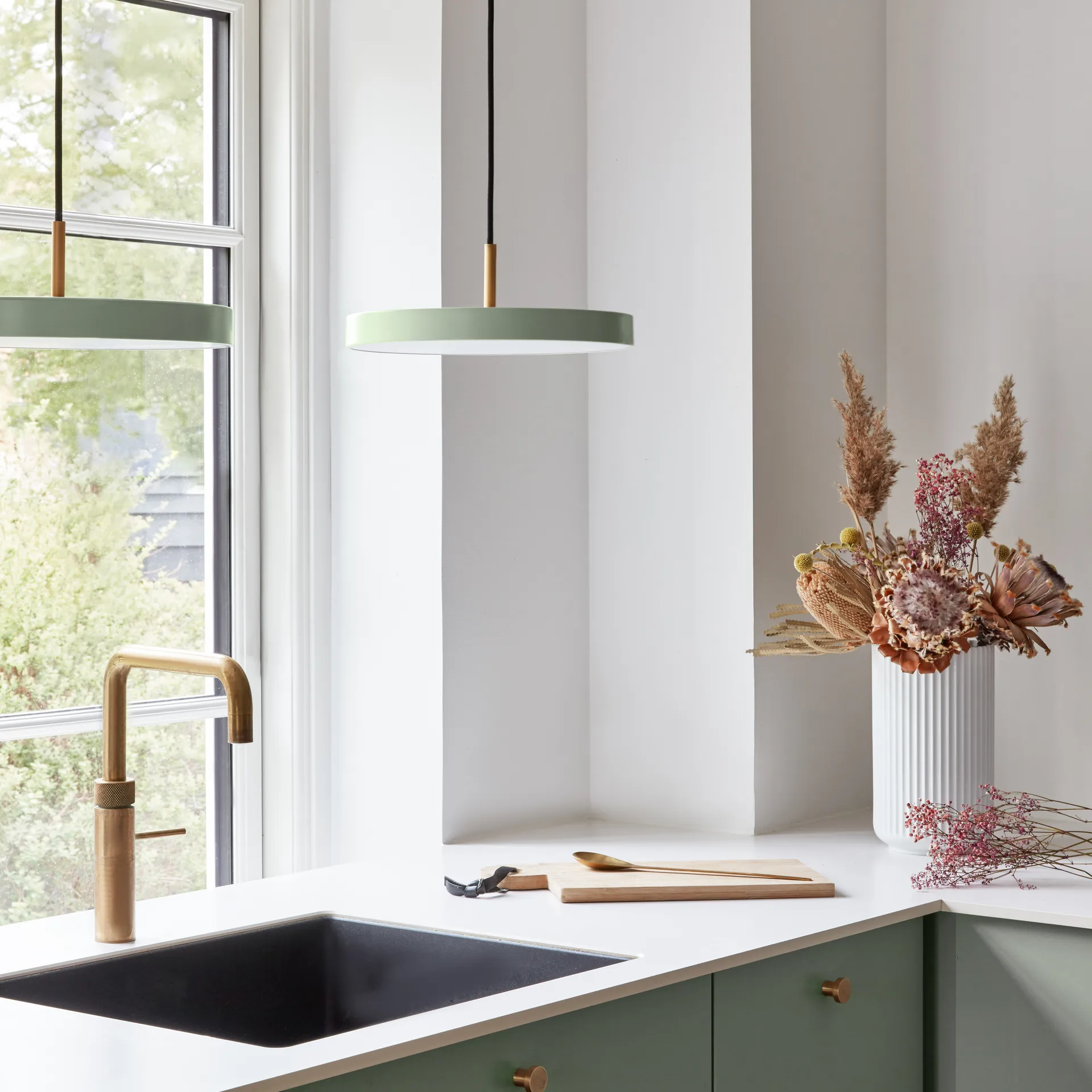 Asteria Mini loftslampe, Nuance olive Umage