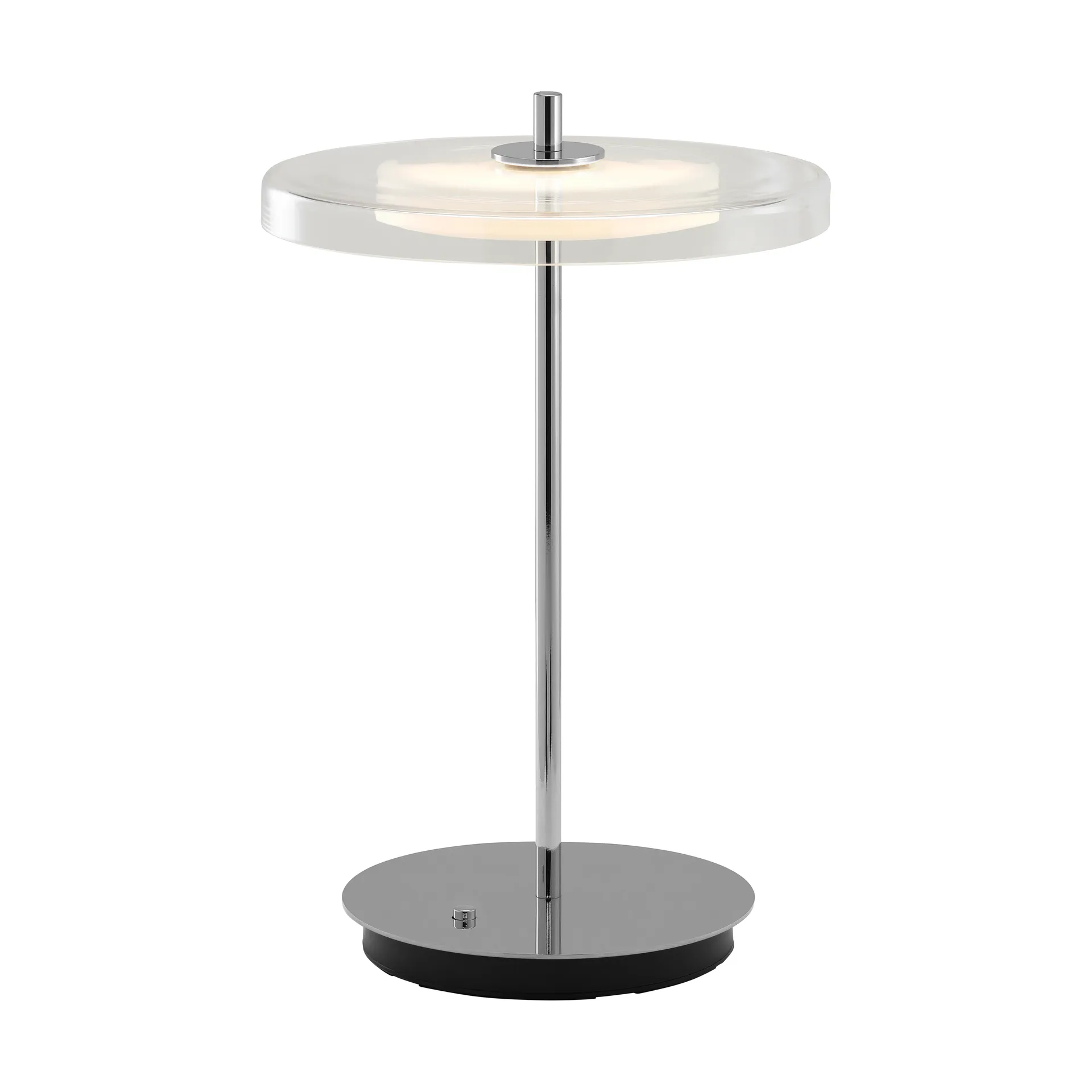 Asteria Move bordlampe, Glass-polished steel Umage