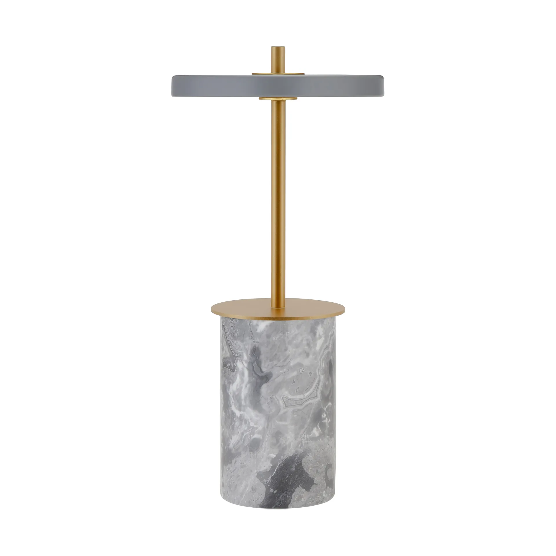 Asteria Move Mini bordlampe Ø12x25,5 cm, Grey Marble - brass Umage