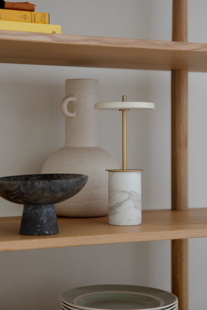 Asteria Move Mini bordlampe Ø12x25,5 cm, White marble Umage