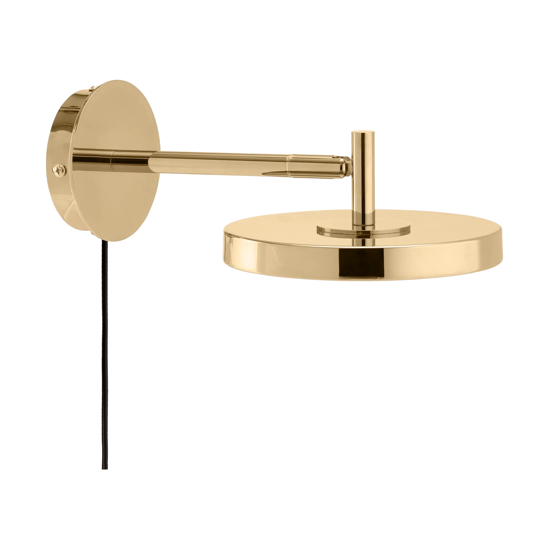 Asteria Wall short væglampe, Polished brass Umage
