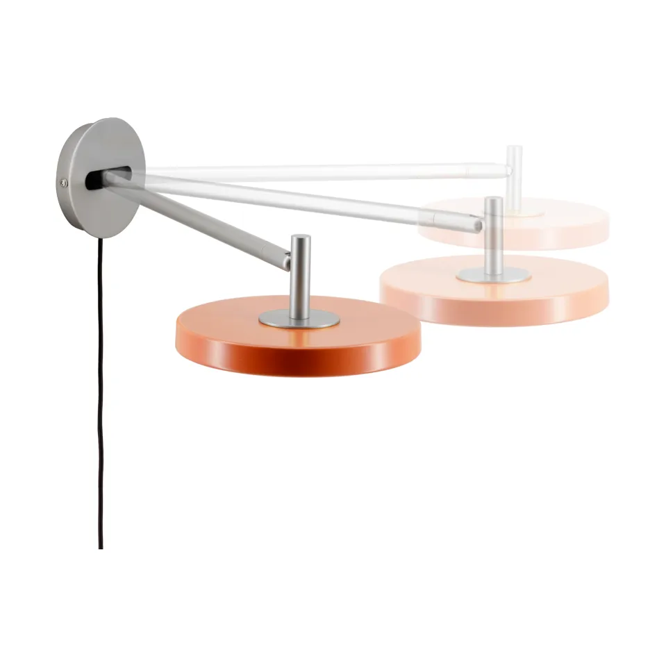 Asteria Wall væglampe, Long, Nuance orange-chrome Umage