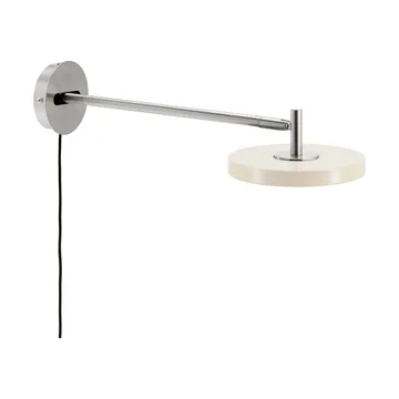 Asteria Wall væglampe - Long, Pearl white-chrome - Umage