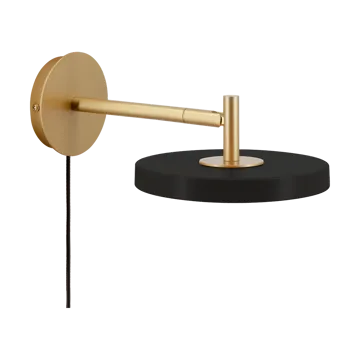 Asteria Wall væglampe - Short, Black-brass - Umage