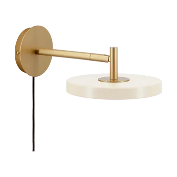 Asteria Wall væglampe - Short, Pearl white-brass - Umage
