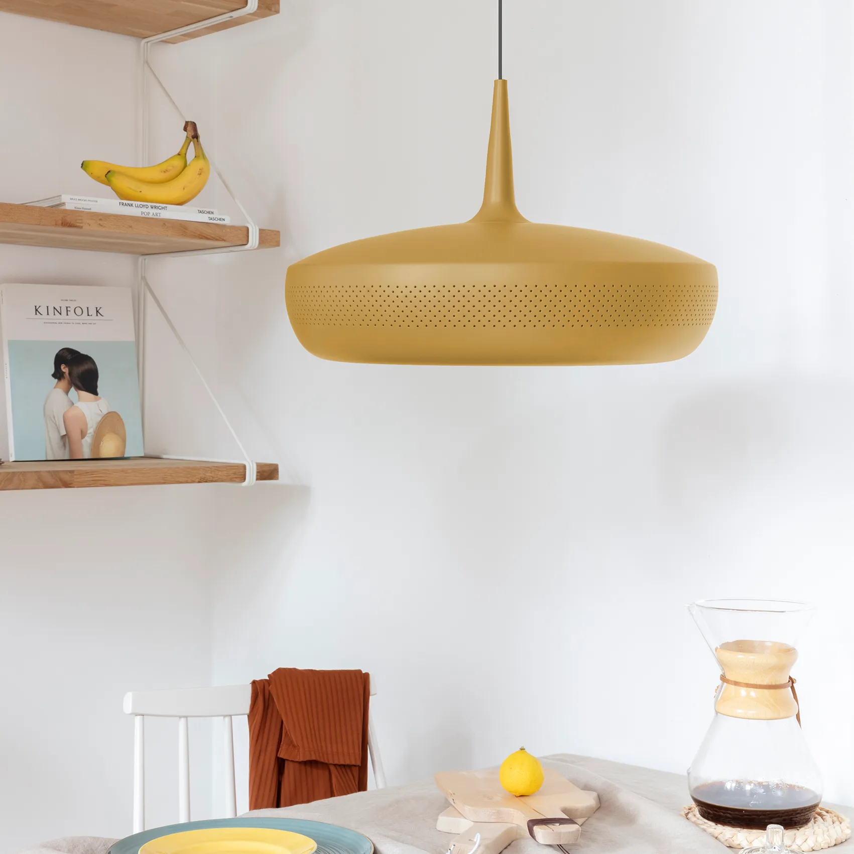Clava Dine loftslampe Ø43 cm, Ochre Umage