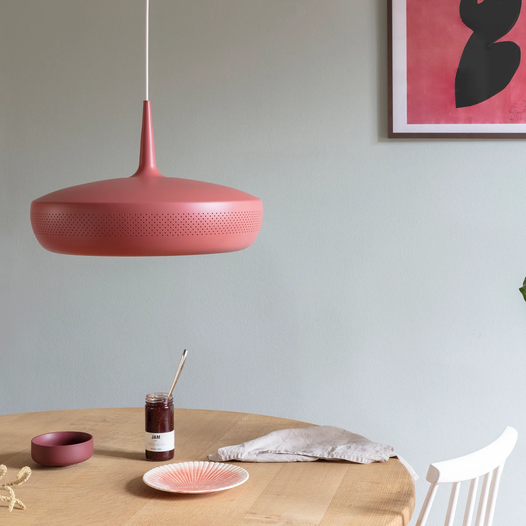 Clava Dine loftslampe Ø43 cm, Red earth Umage