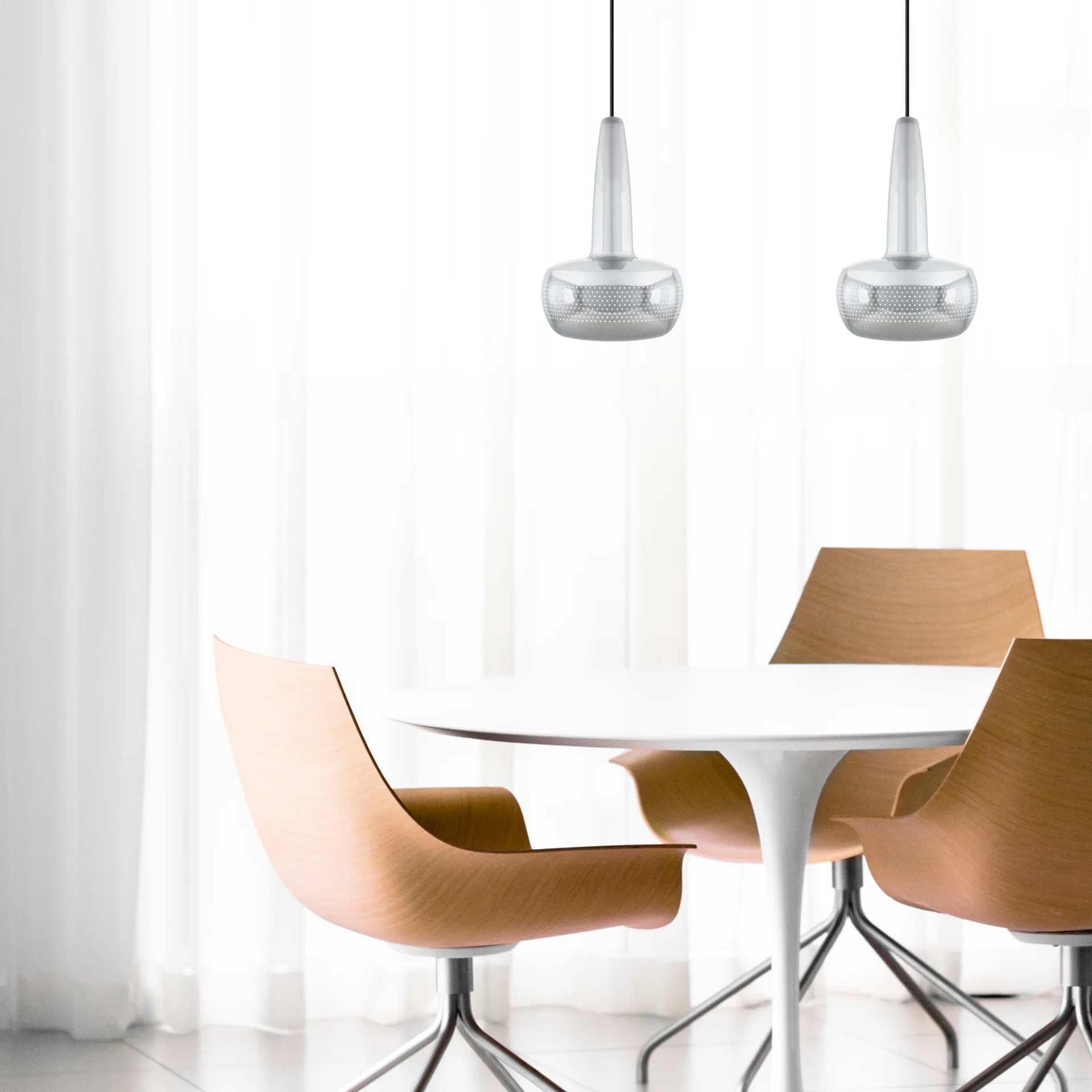 Clava loftslampe Ø21,5 cm, Poleret stål Umage