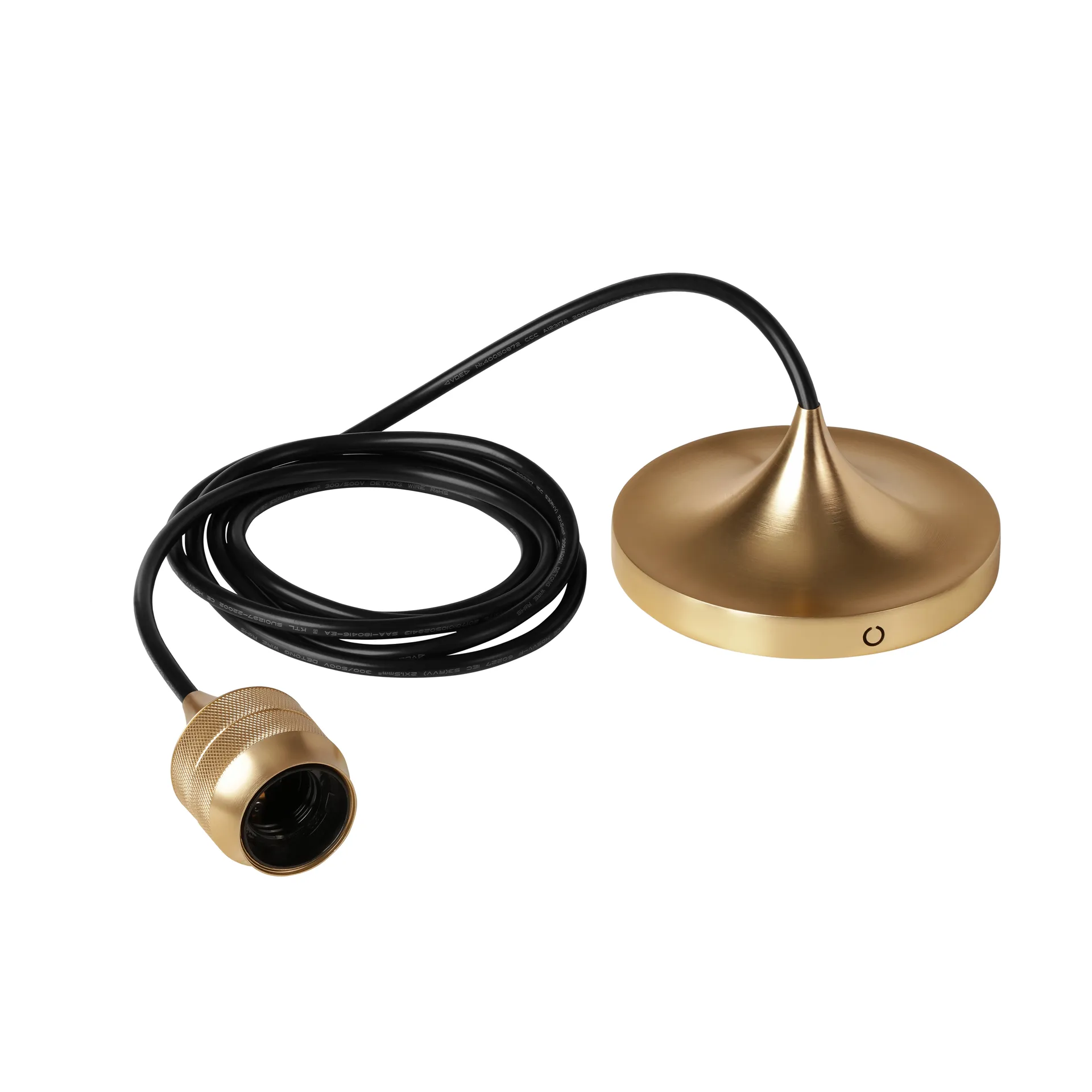 Cord Set Pro lampeophæng, Brushed brass Umage