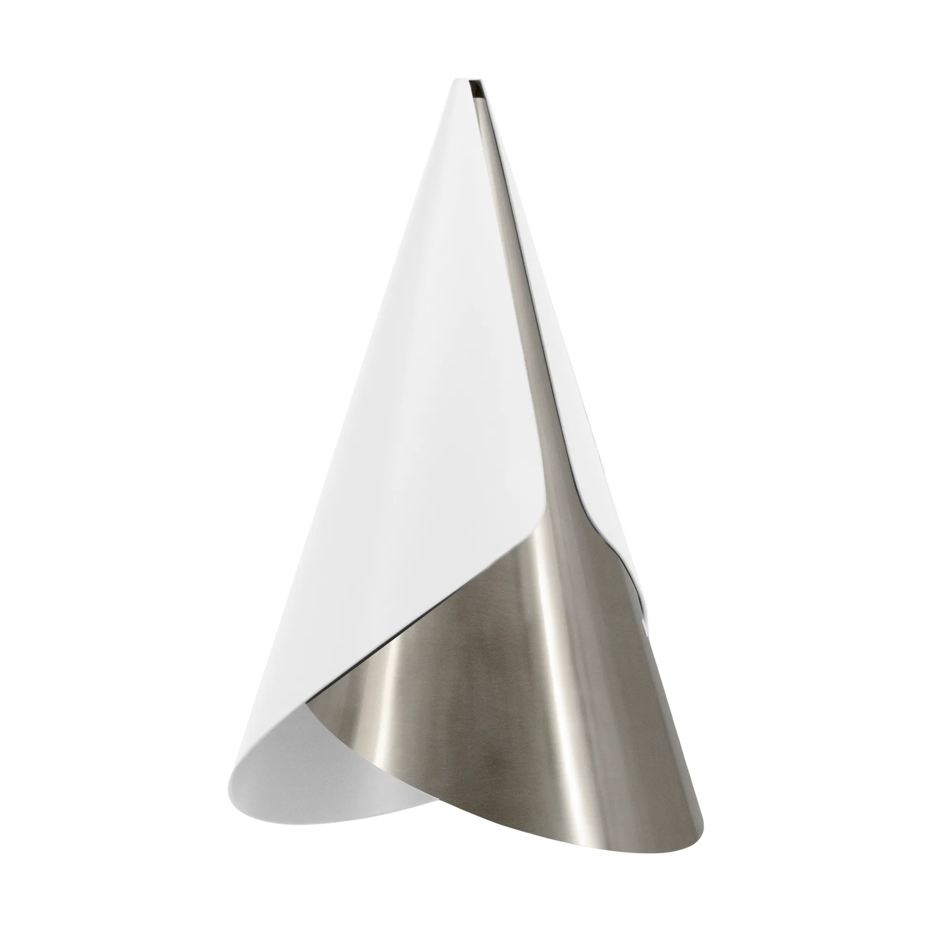 Cornet lampeskærm, White-steel Umage
