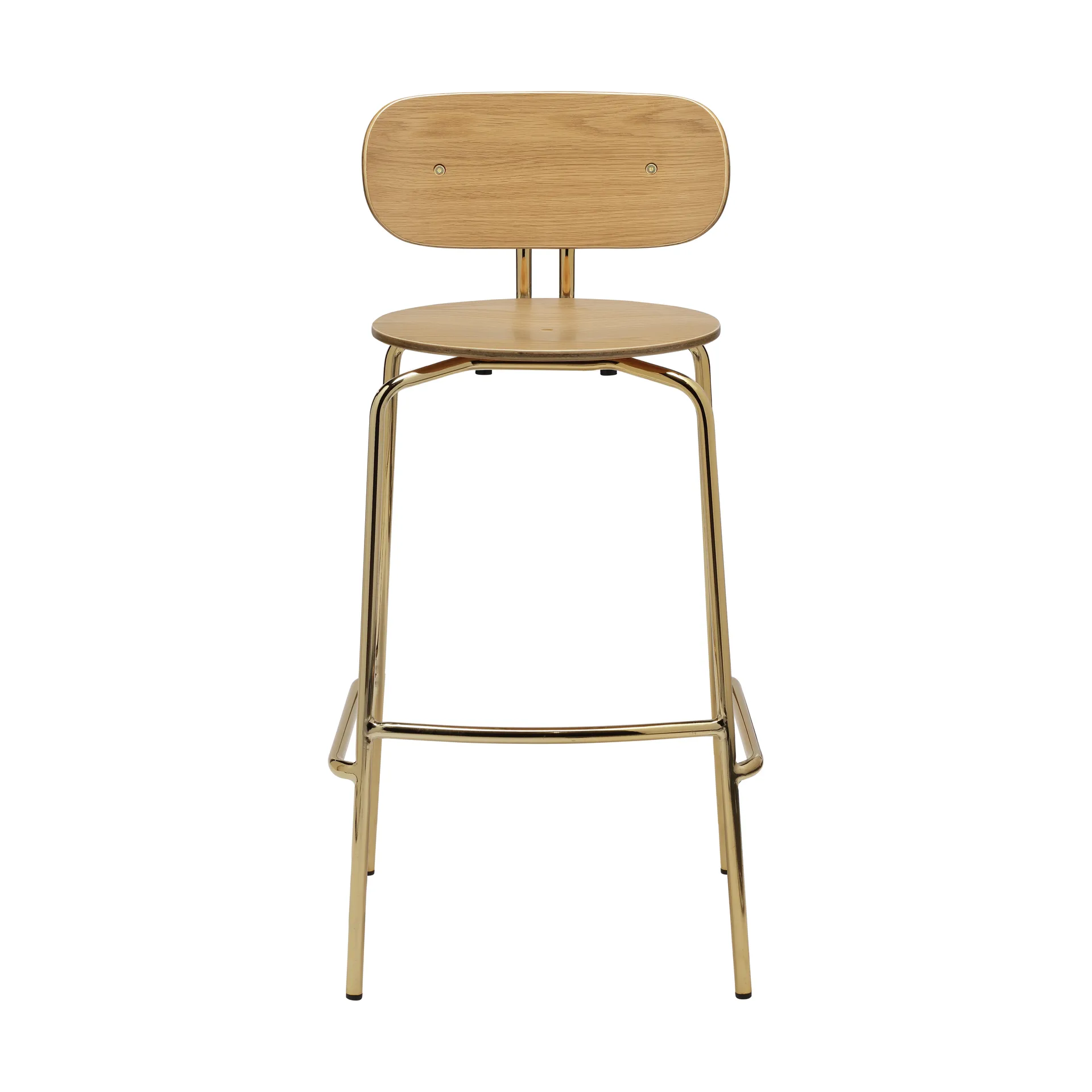 Curious barstol 75 cm, Oak-brass Umage