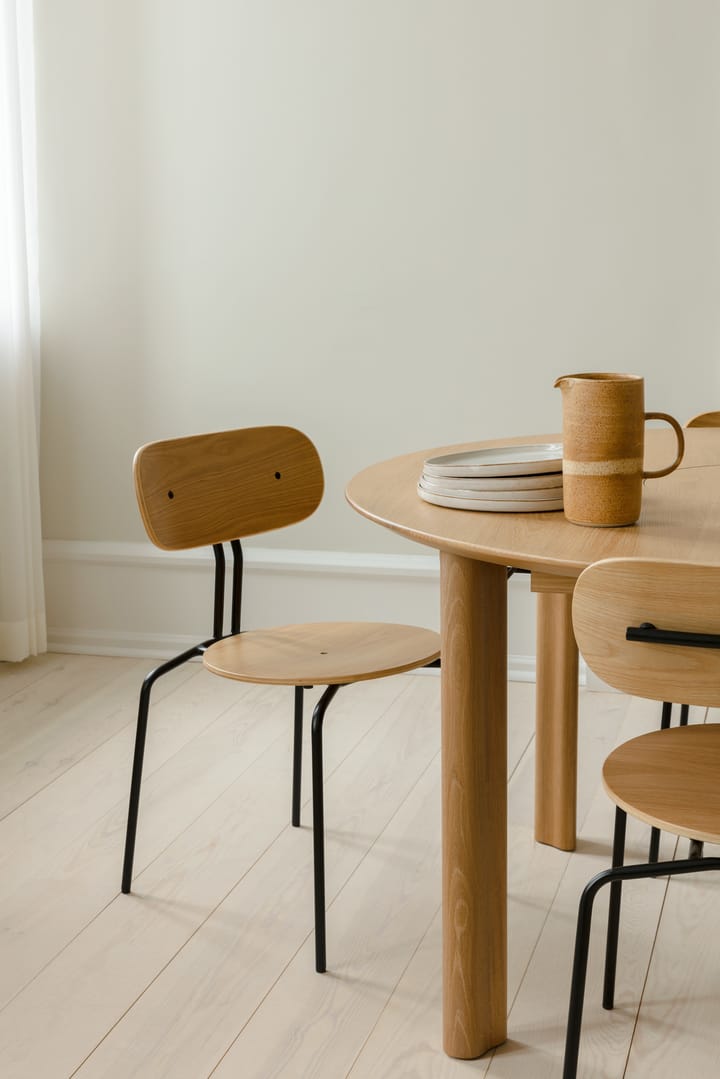 Curious stol, Oak-black legs Umage