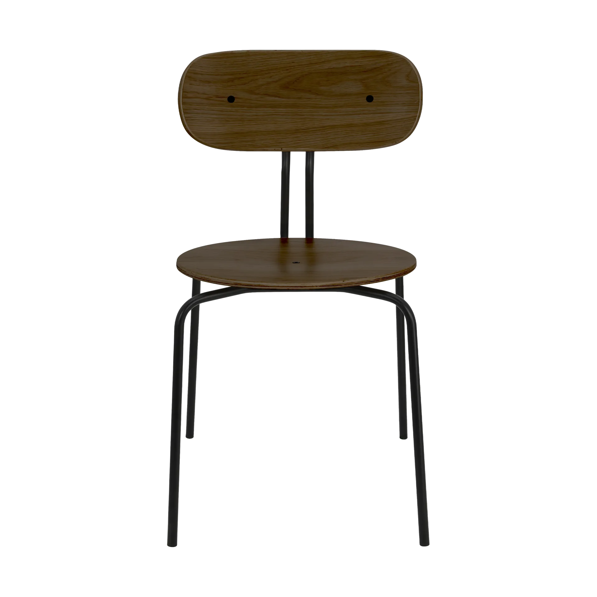 Curious stol, Smoked oak-black legs Umage