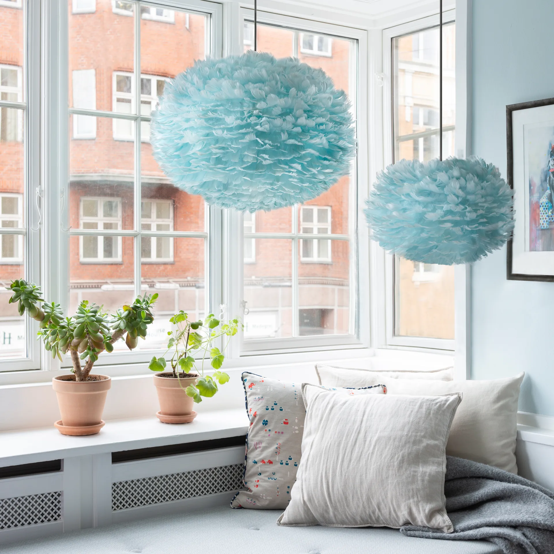 Eos lampe lyseblå, Medium Ø45 cm Umage