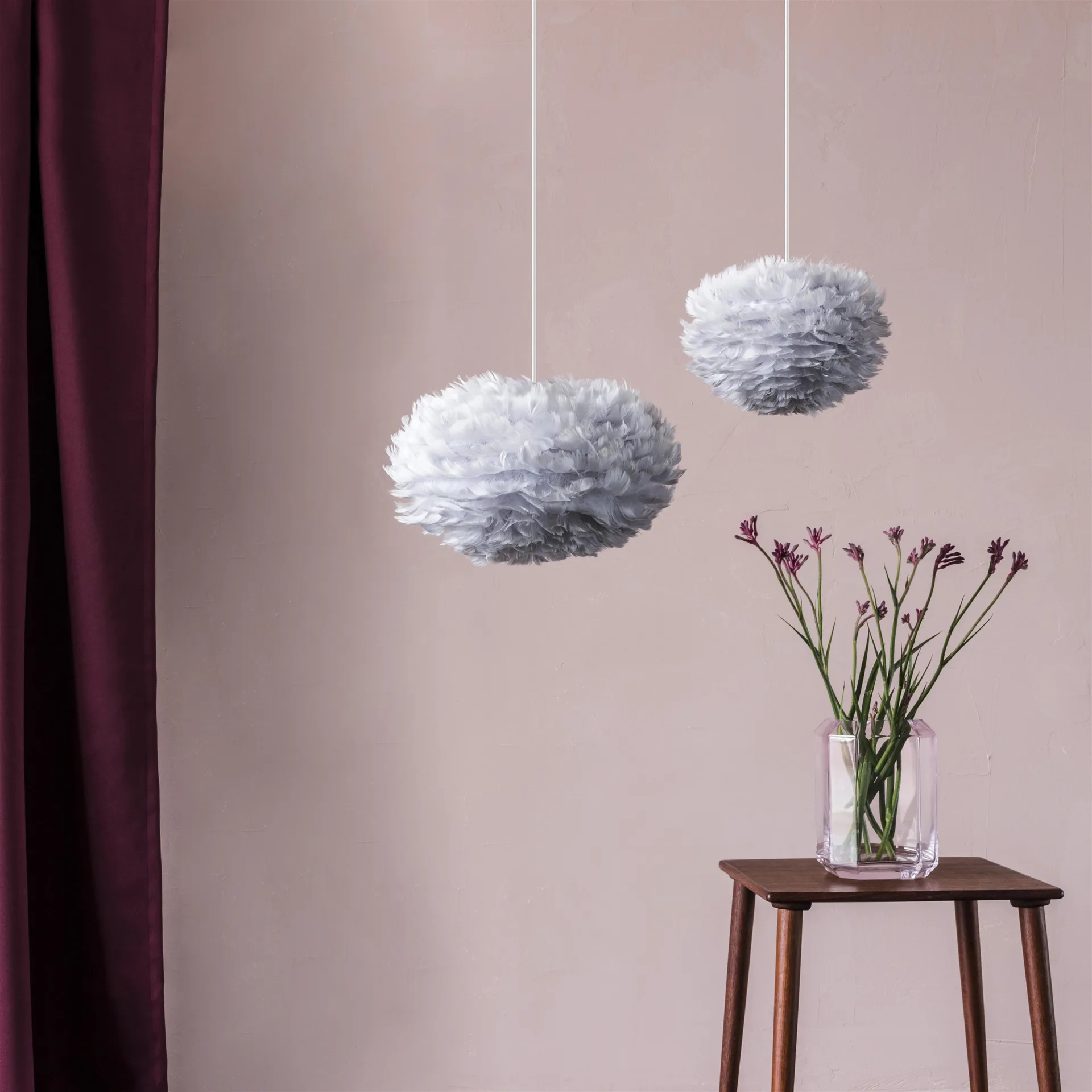 Eos lampe lysegrå, Mini Ø 35 cm Umage