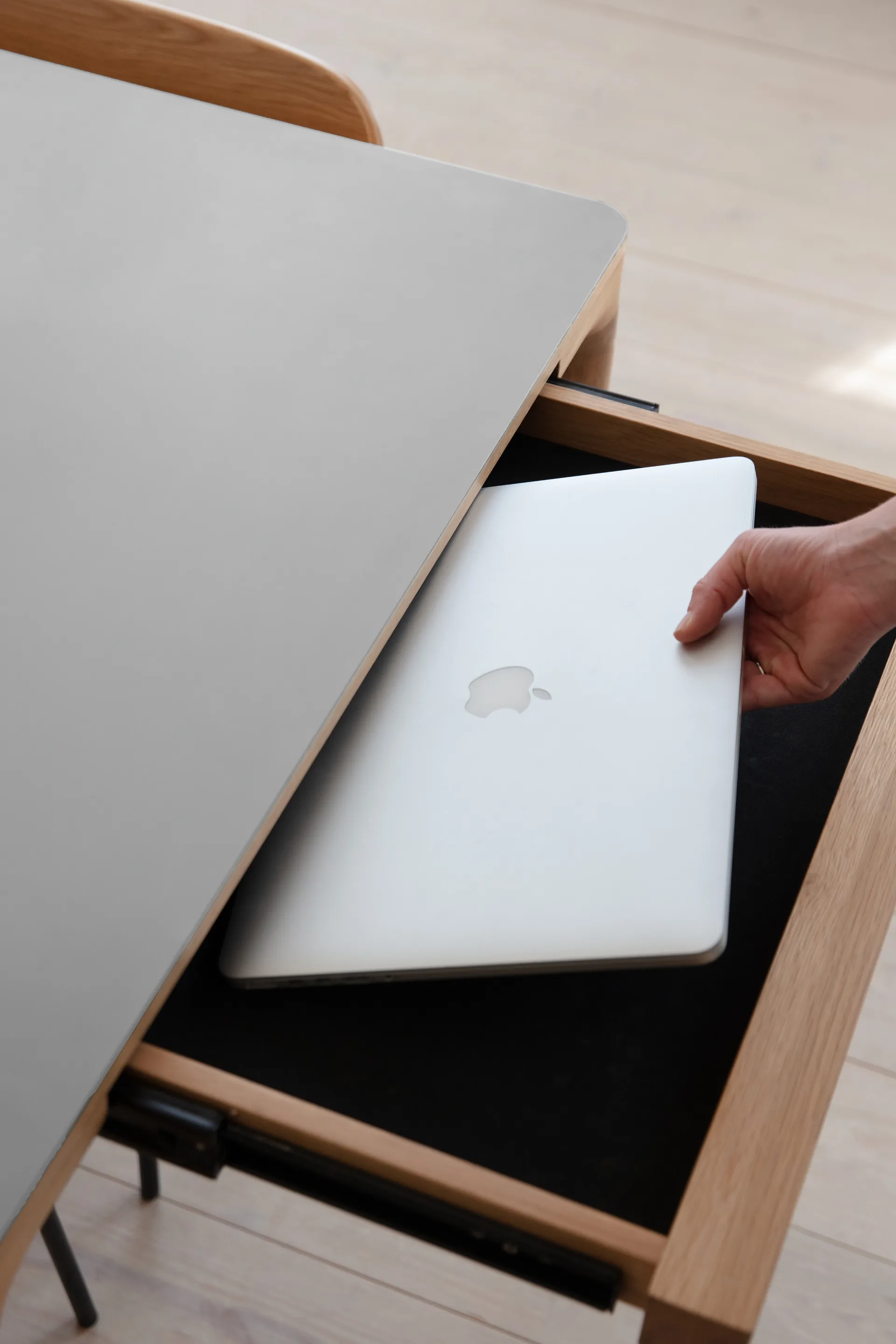 Heart'n'Soul spisebord 90x200 cm, Oak-cloud grey Umage