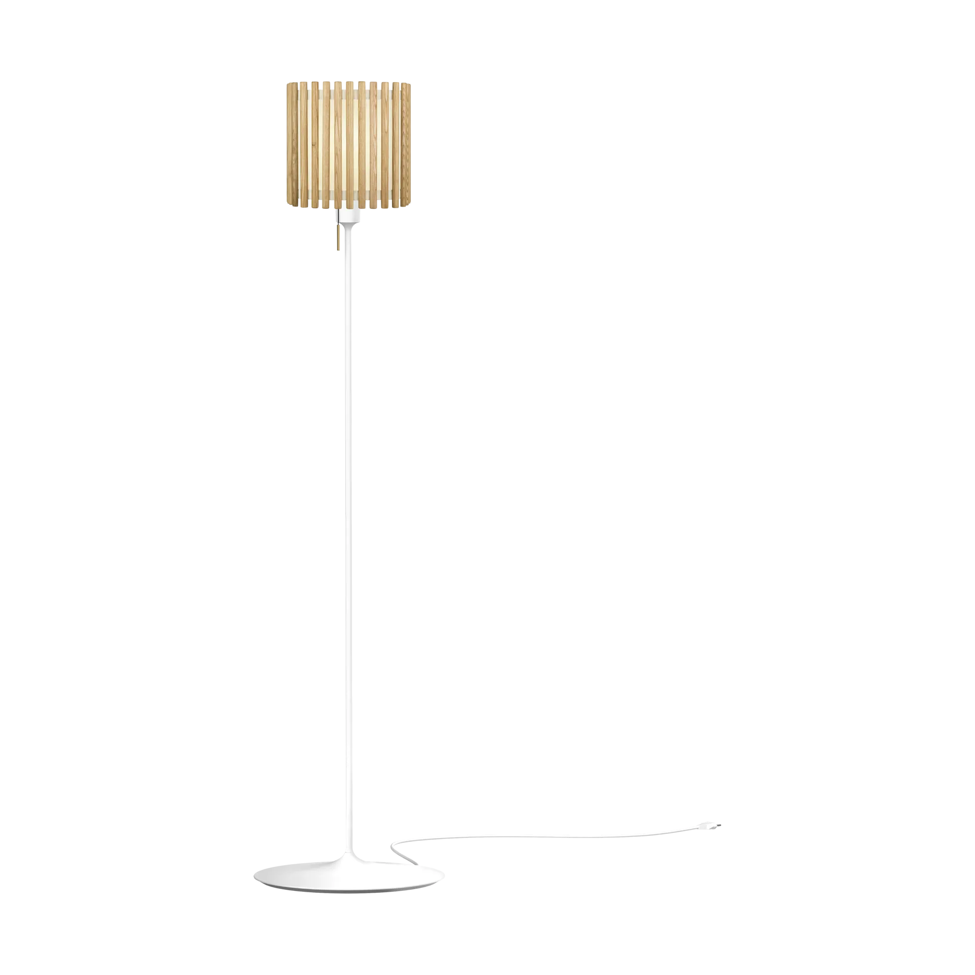 Komorebi gulvlampe medium, Square oak-Hvid Umage