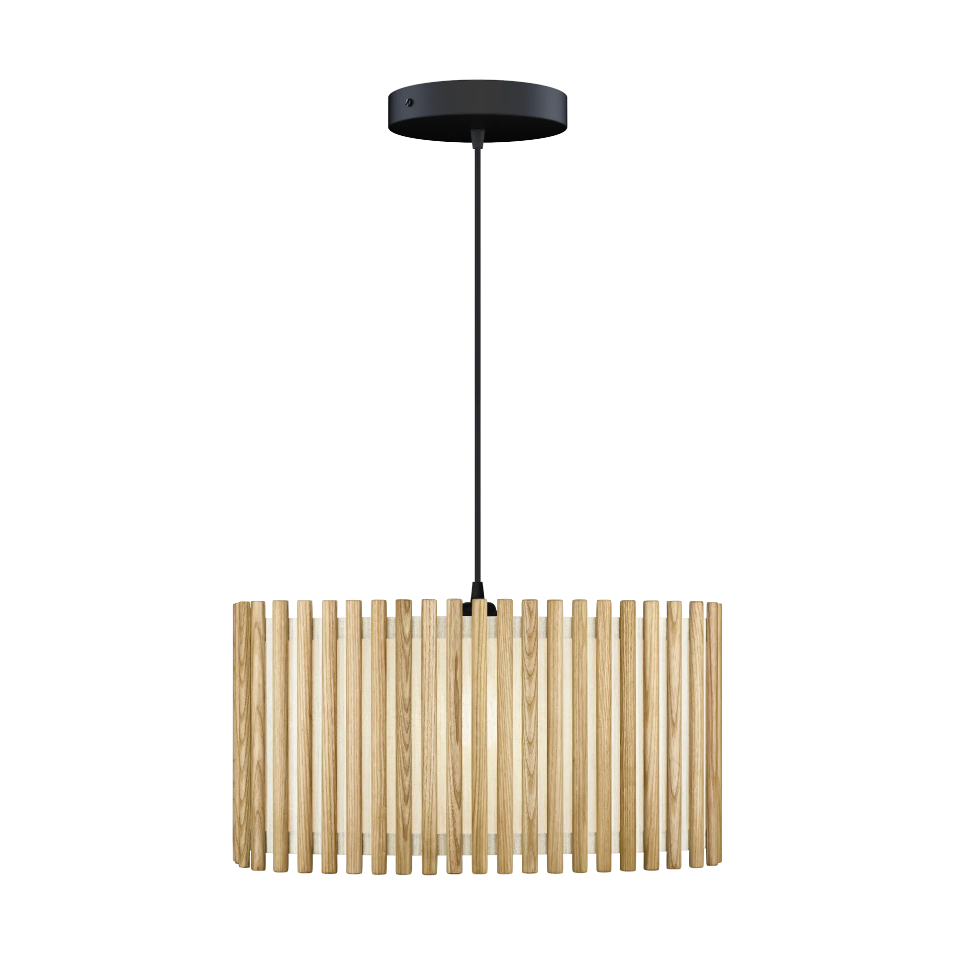 Komorebi pendel large, Rectangular oak-svart Umage