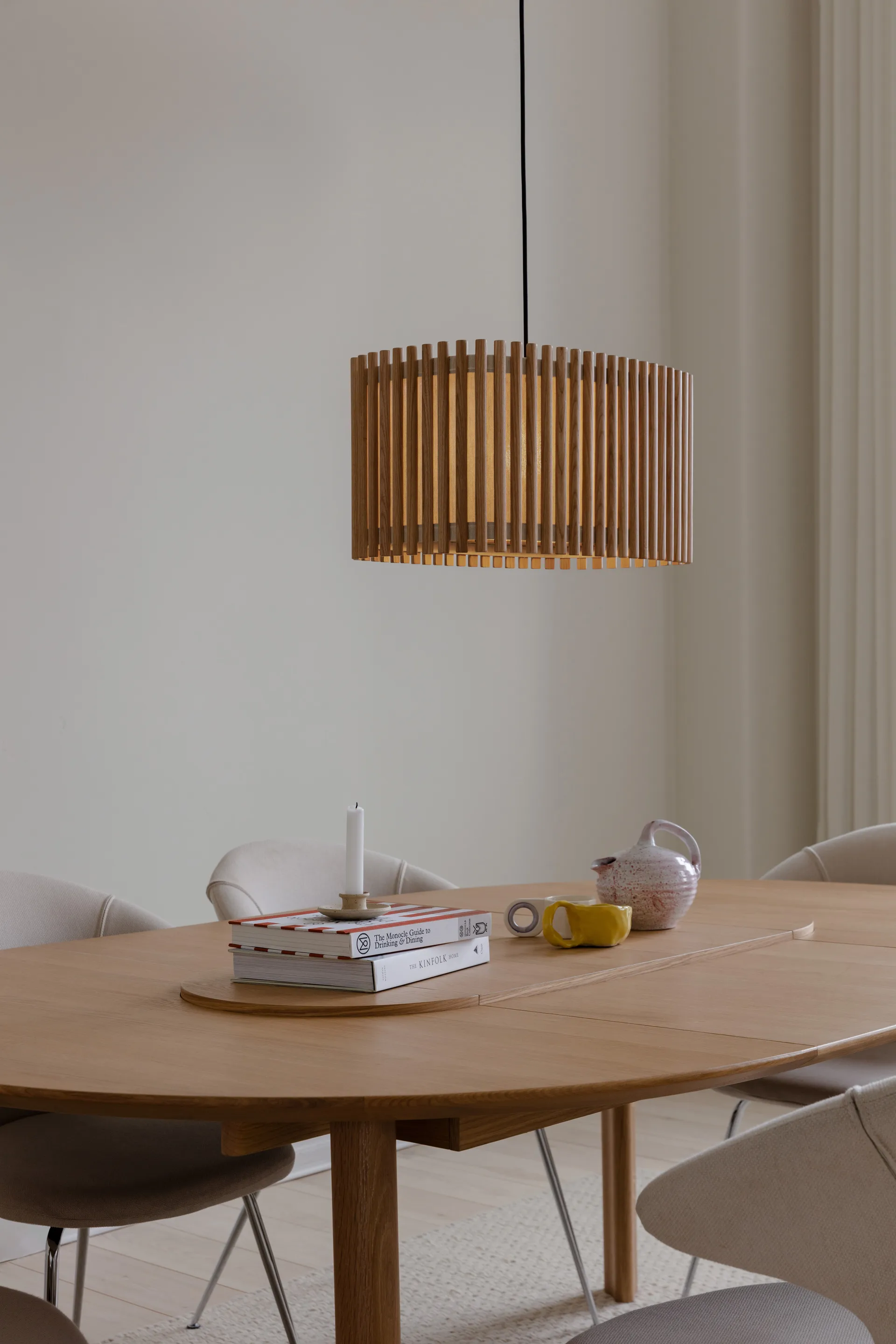 Komorebi pendel large, Rectangular oak-svart Umage