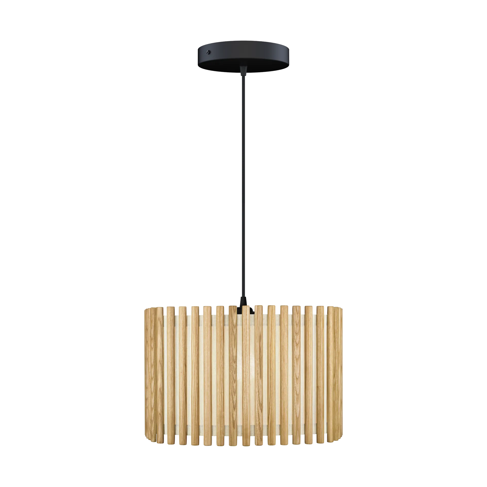 Komorebi pendel large, Square oak-Sort Umage