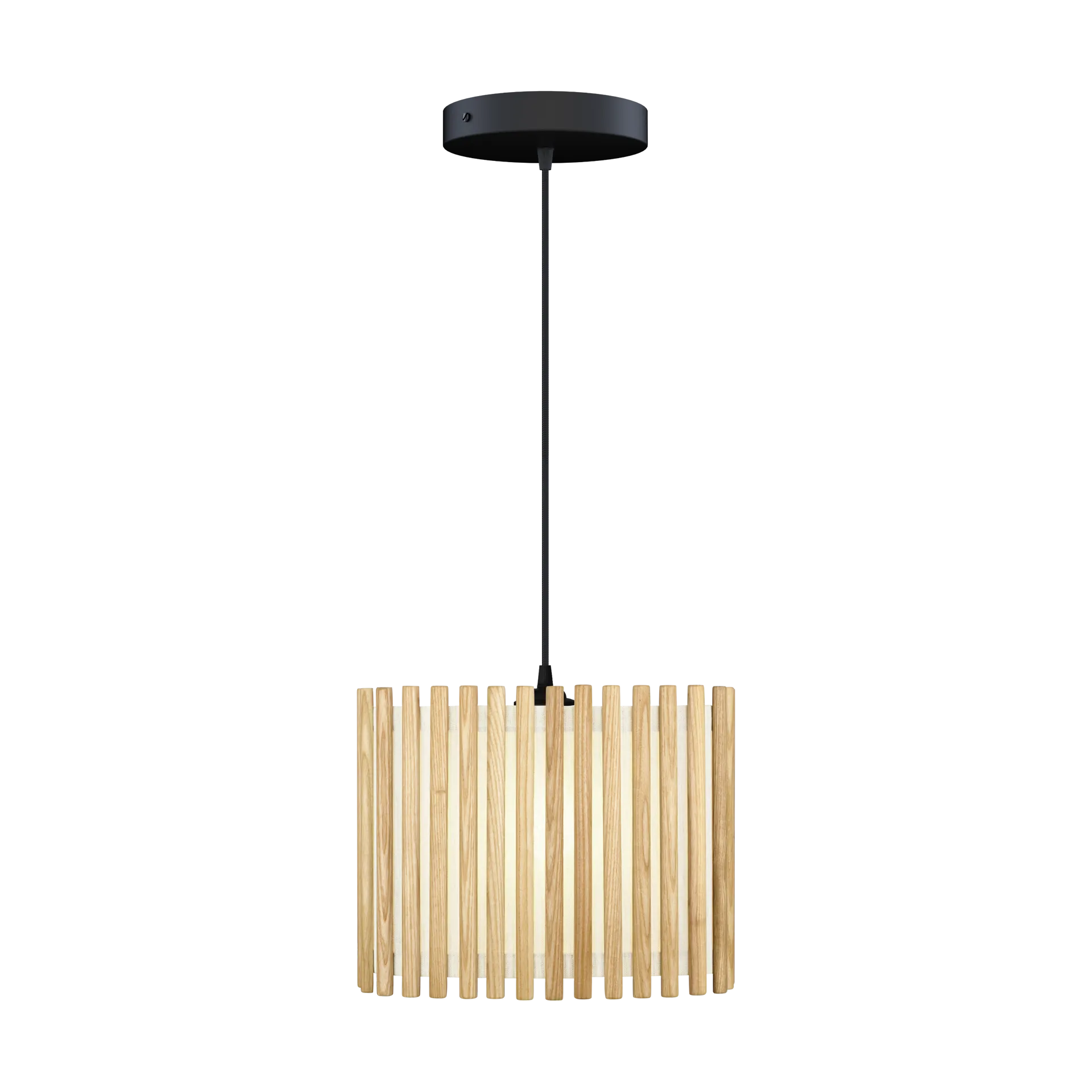 Komorebi pendel medium, Rectangular oak-svart Umage