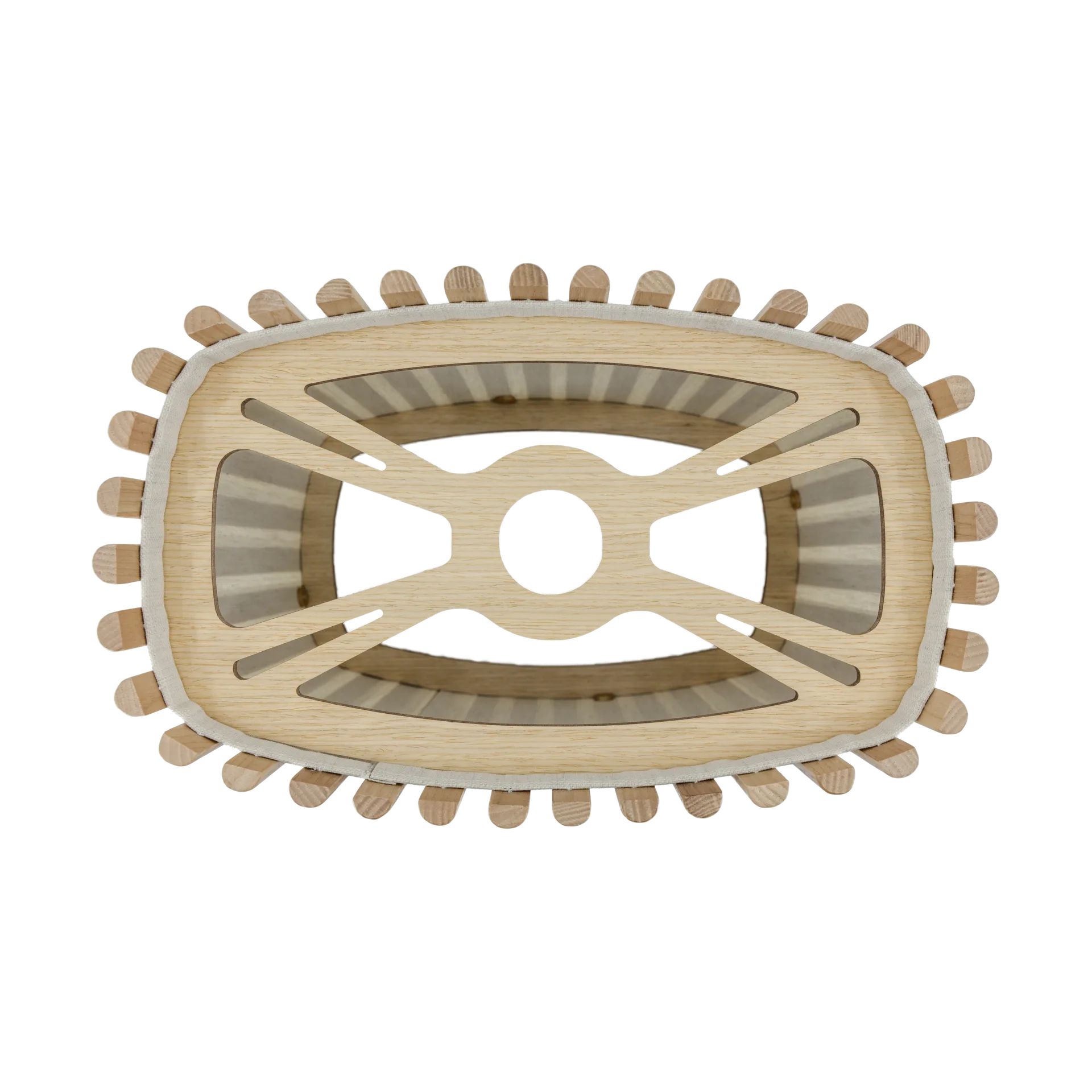 Komorebi pendel medium, Rectangular oak-svart Umage