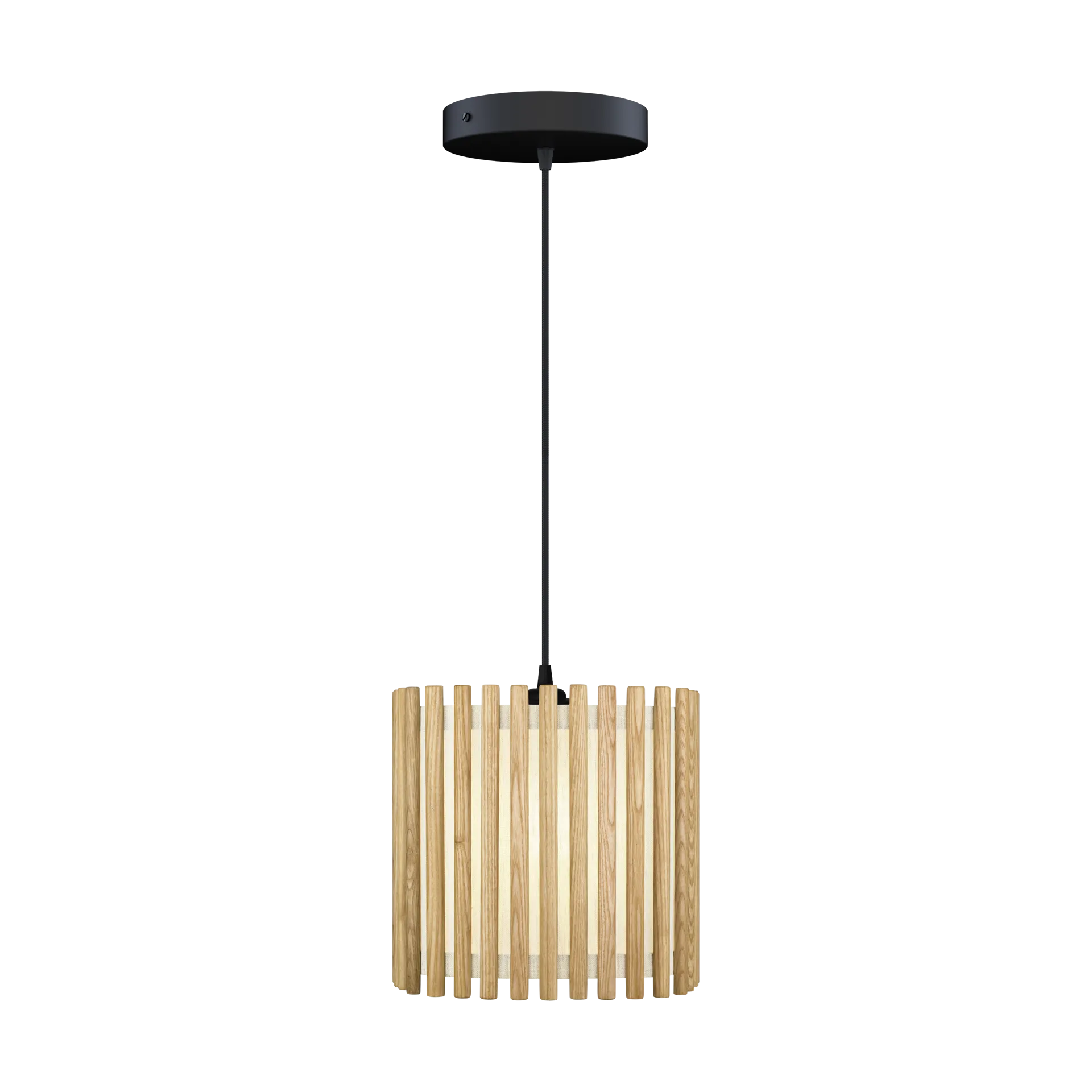 Komorebi pendel medium, Square oak-Sort Umage