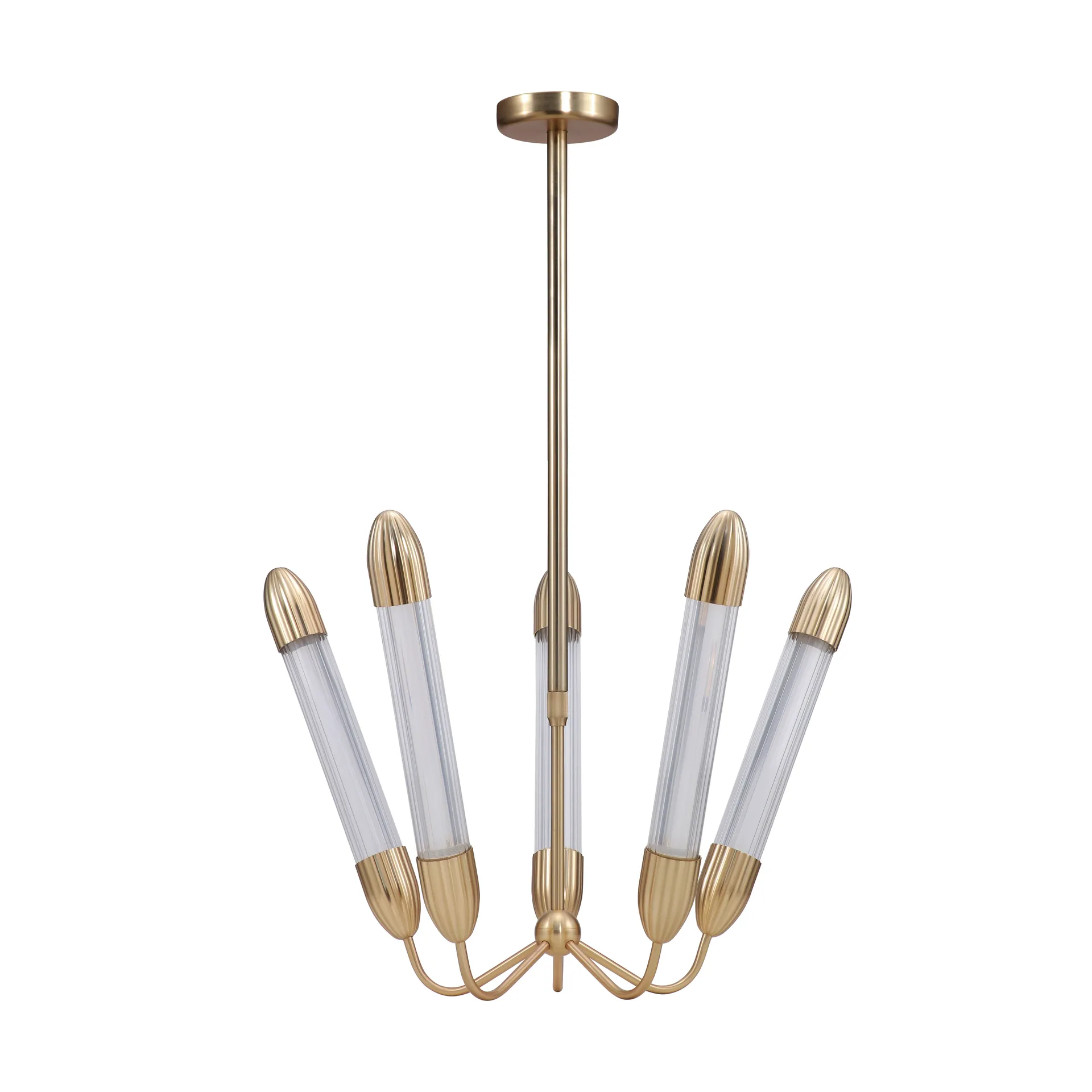 Lemon Squeeze Penta short loftlampe, Plated brass Umage