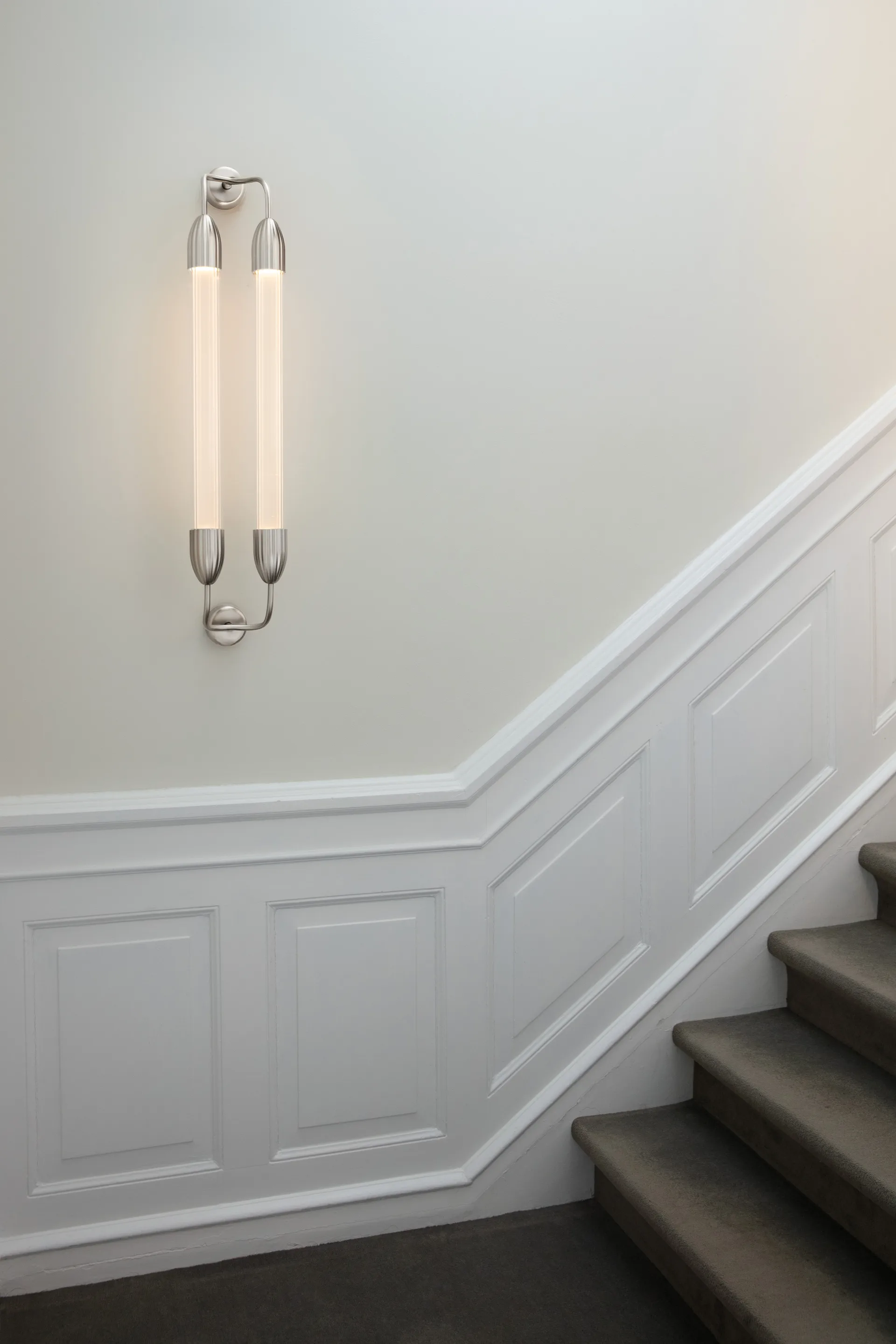 Lemon Squeeze Wall long væglampe, Double polished steel Umage