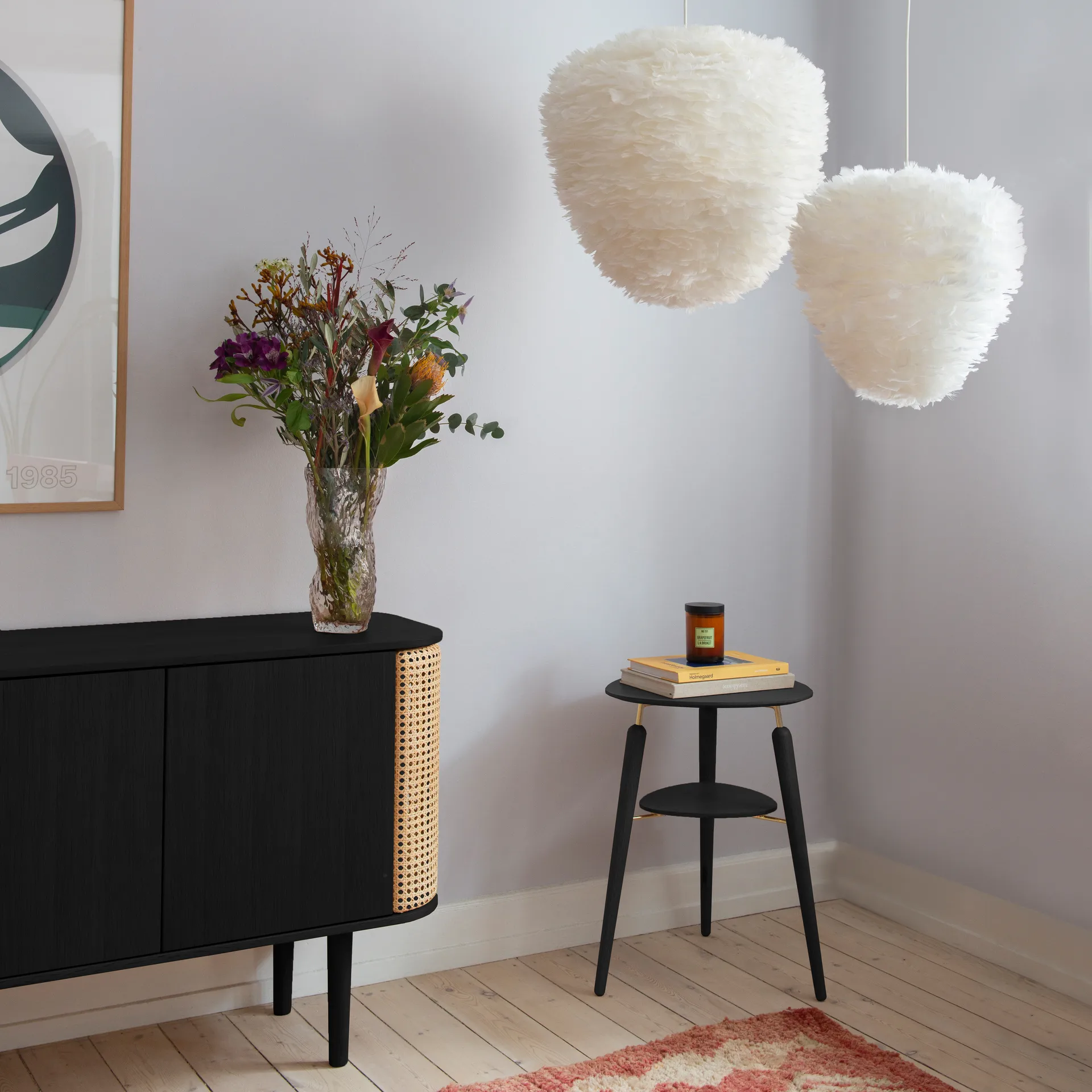 My Spot sidebord, Sort eg/Messing Umage