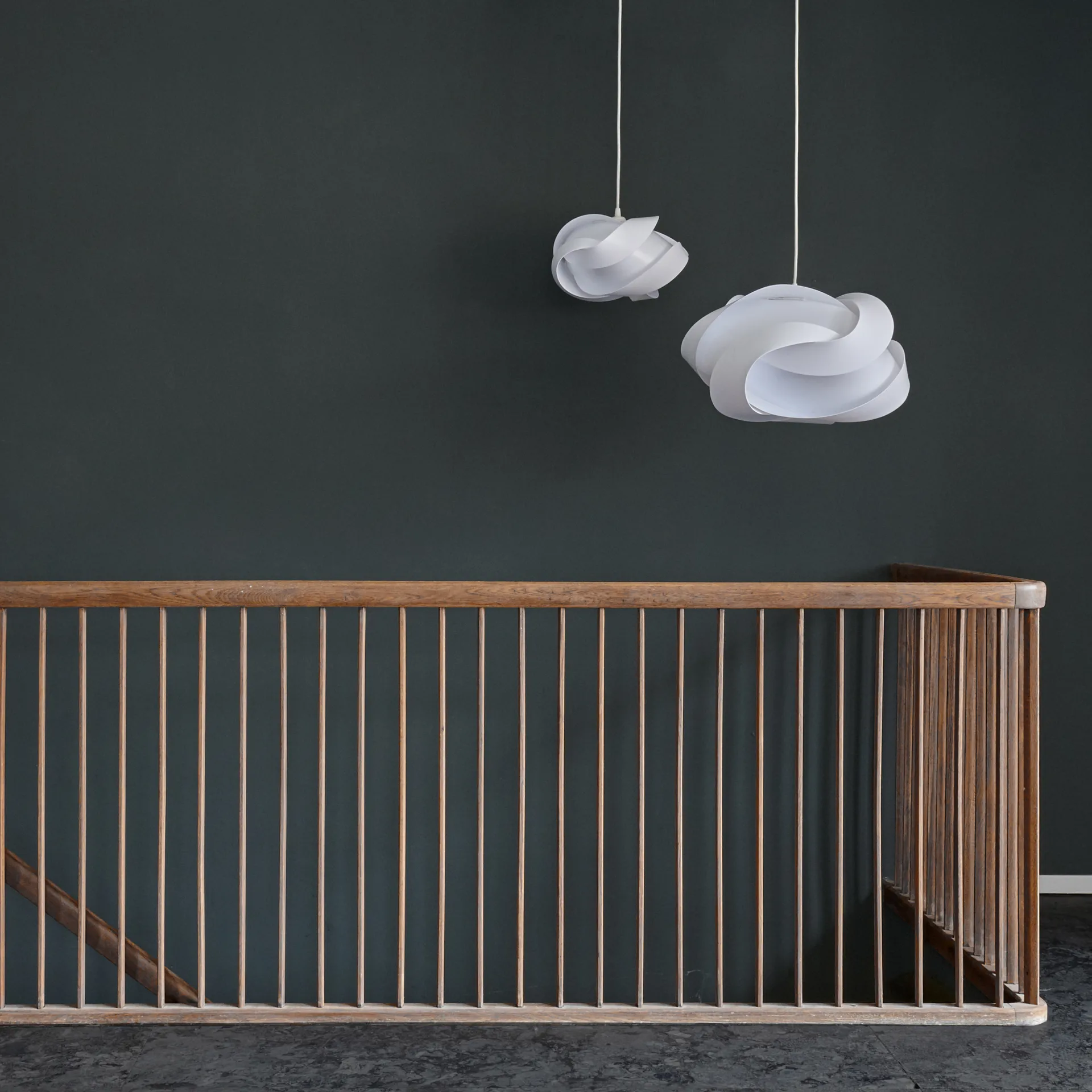 Ribbon lampeskærm hvid, Ø60 cm Umage