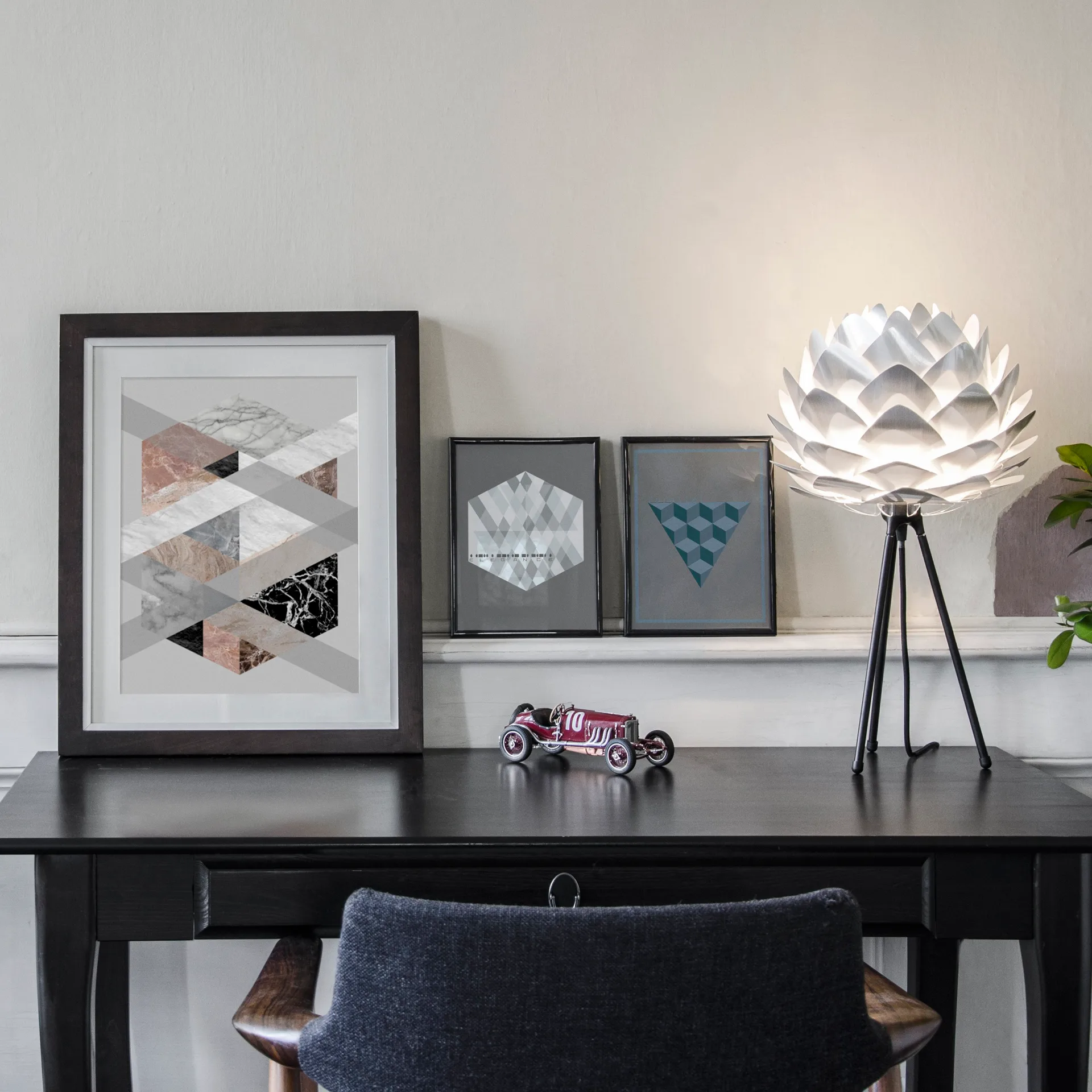 Silvia lampe stål, Ø 34 cm Umage