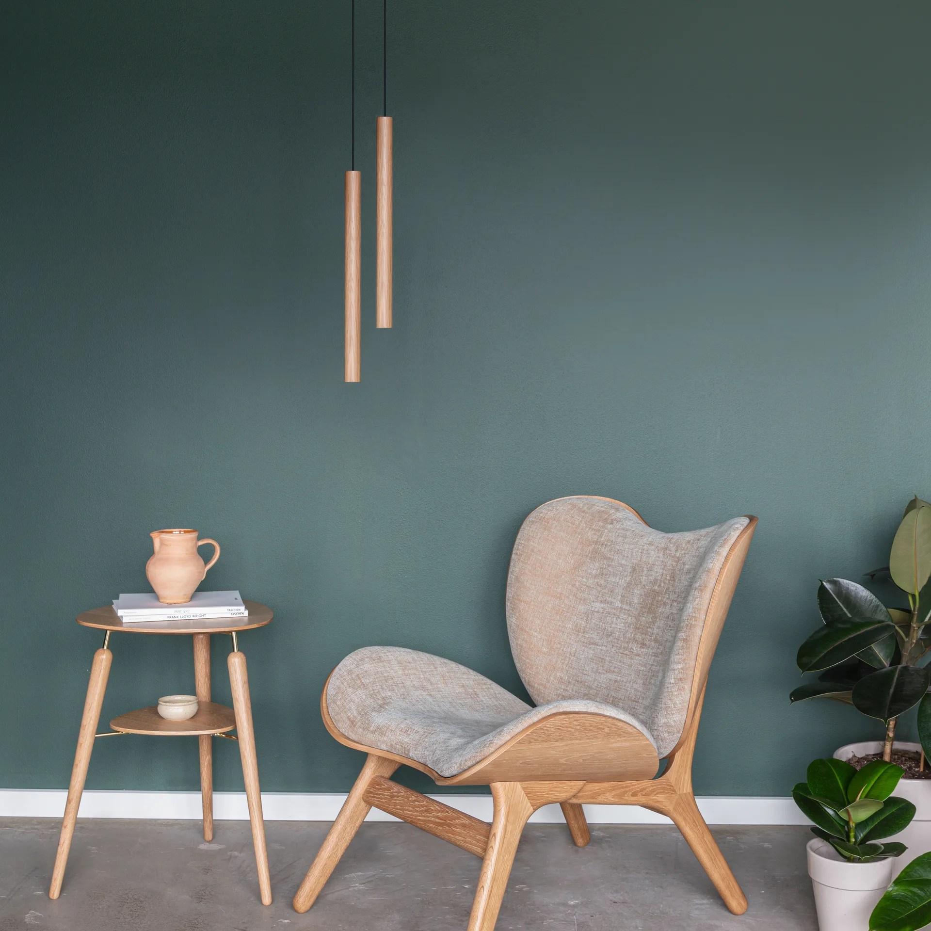 Umage Chimes Tall lampe 44 cm, Oak Umage