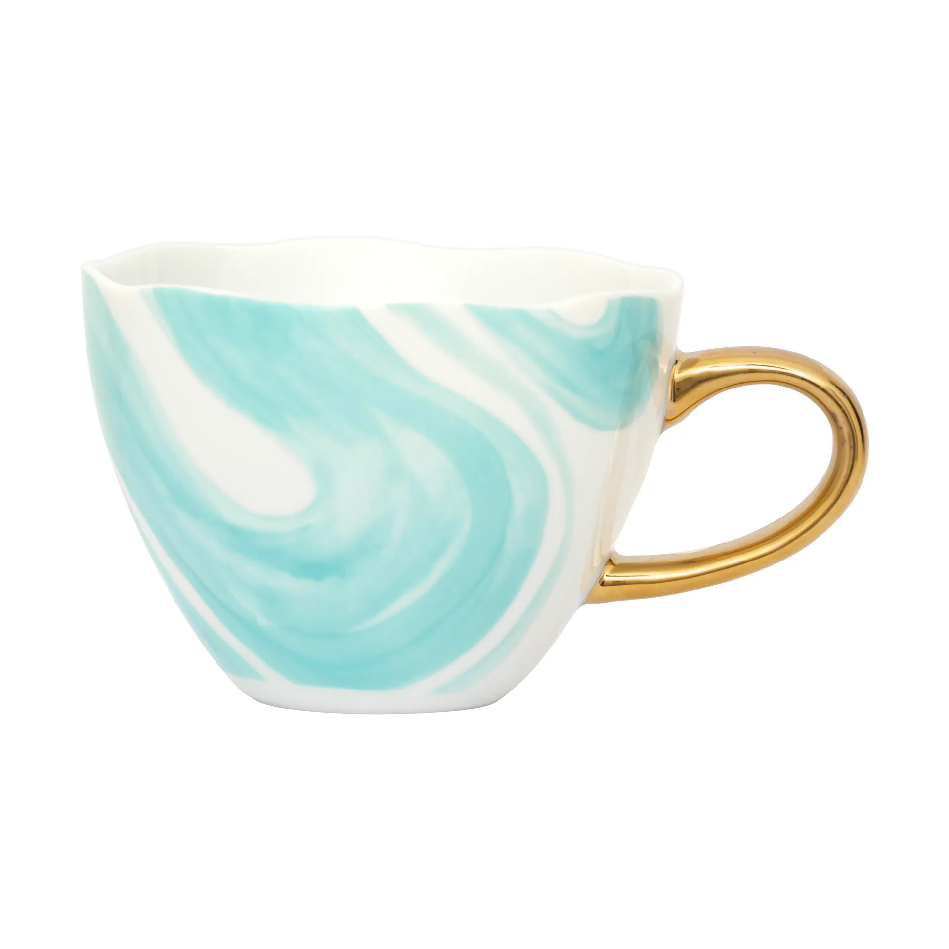 Good Morning cappuccino krus 30 cl, Valuri emerald green URBAN NATURE CULTURE