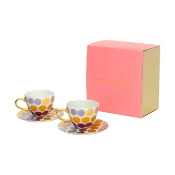 Good Morning Cappuccinokop med underkop 4 dele - Prikket - URBAN NATURE CULTURE