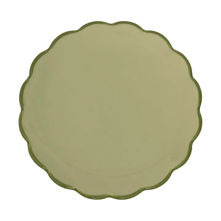 Good Morning sculpted tallerken - Pale green - URBAN NATURE CULTURE