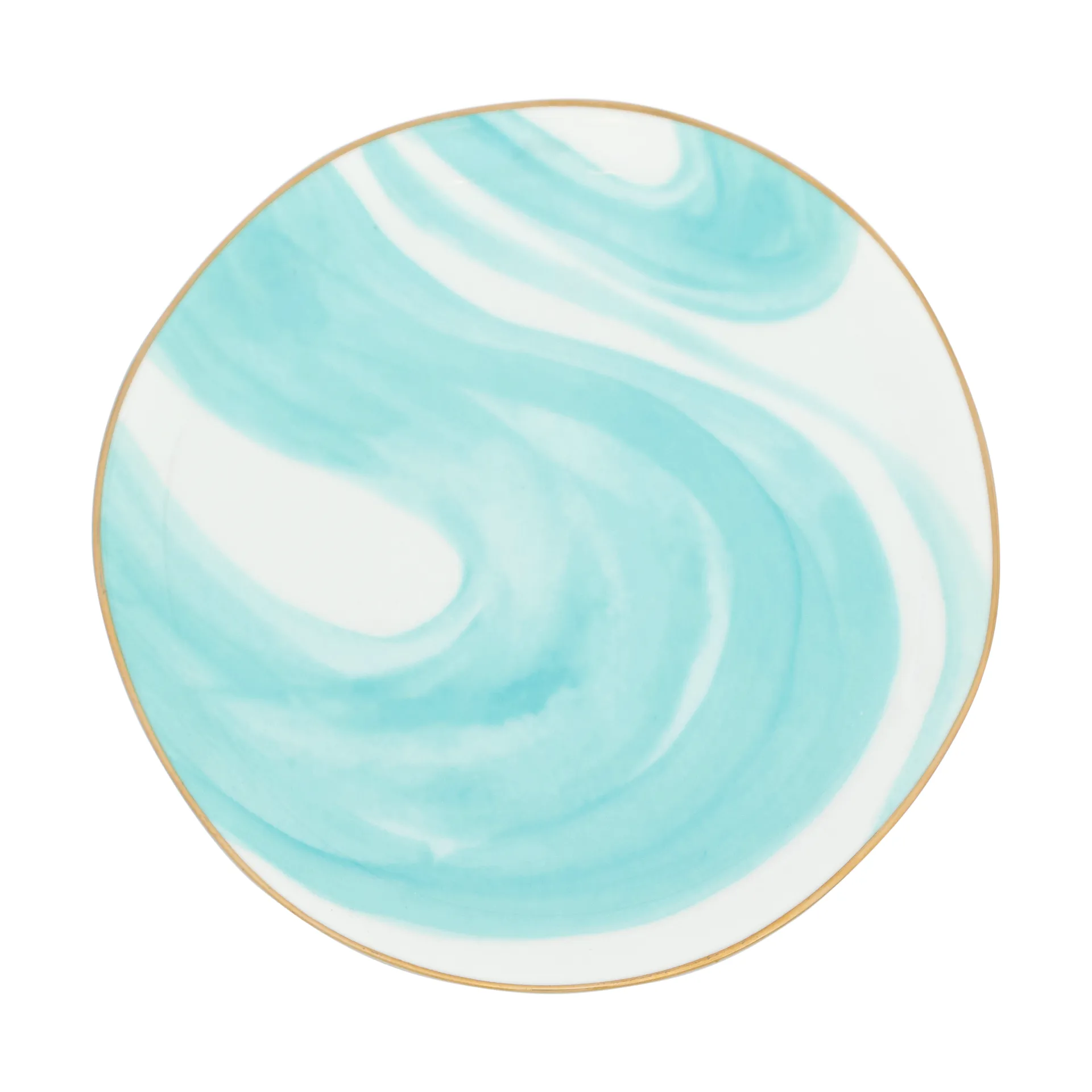 Good Morning tallerken 17 cm hvid, Valuri emerald green URBAN NATURE CULTURE