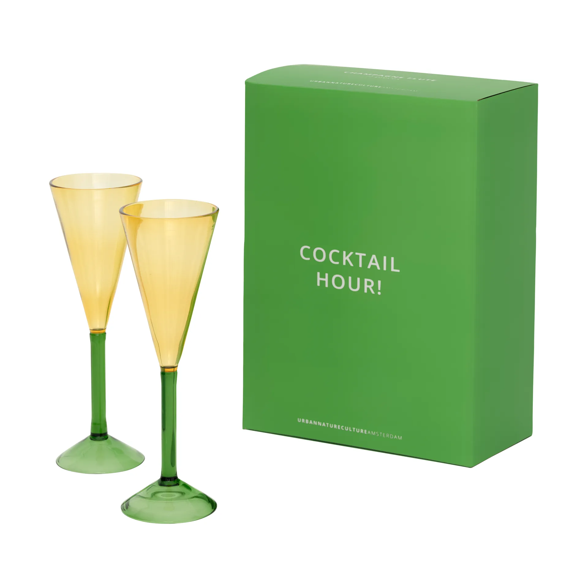 Urban Nature Culture gavesæt champagneglas 2-pak, Pink URBAN NATURE CULTURE