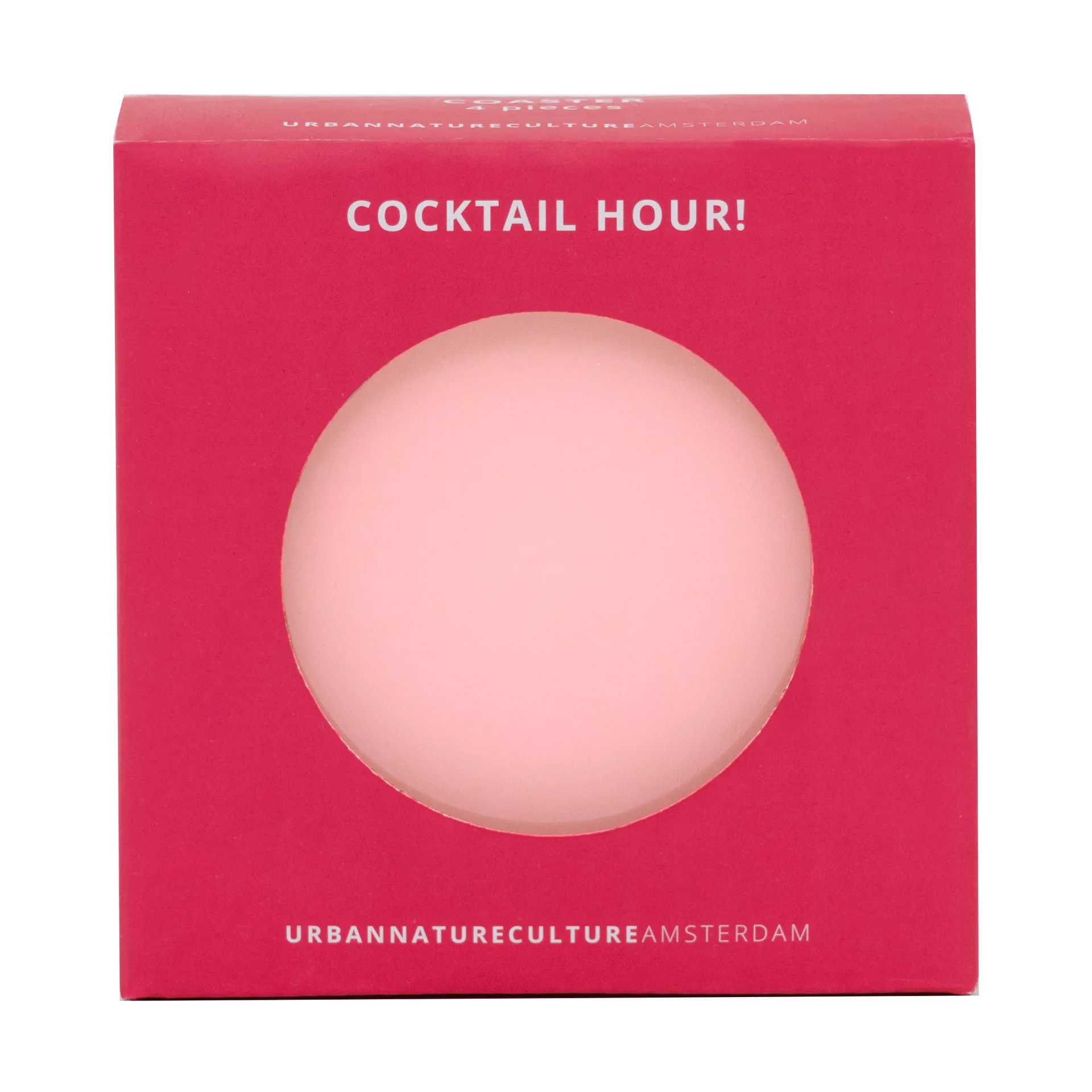 Urban Nature Culture gavesæt glasunderlag 4-pak, Pink URBAN NATURE CULTURE
