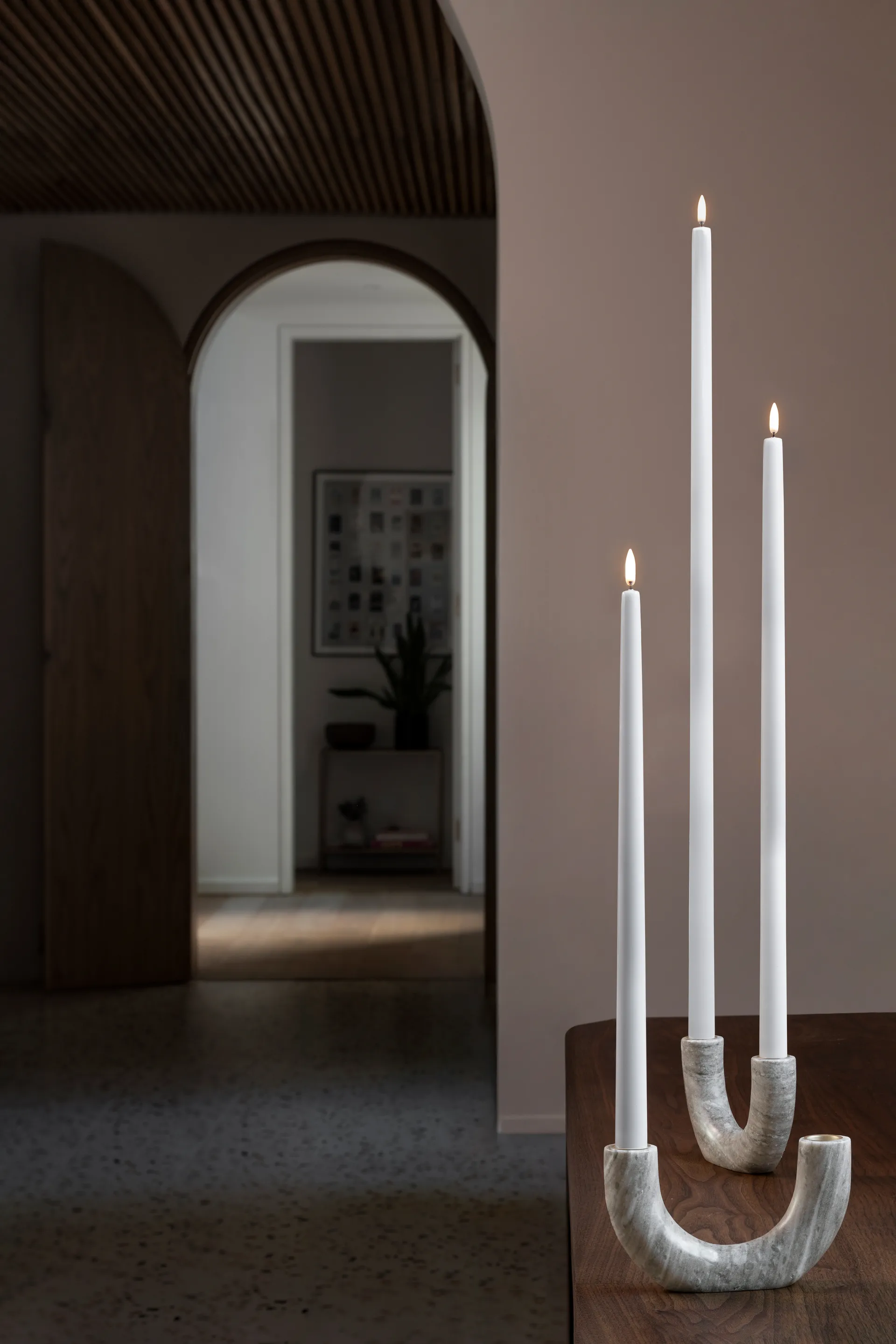 Uyuni LED Kronelys hvid 2-pak, Ø2,3 × 25,2 cm Uyuni Lighting