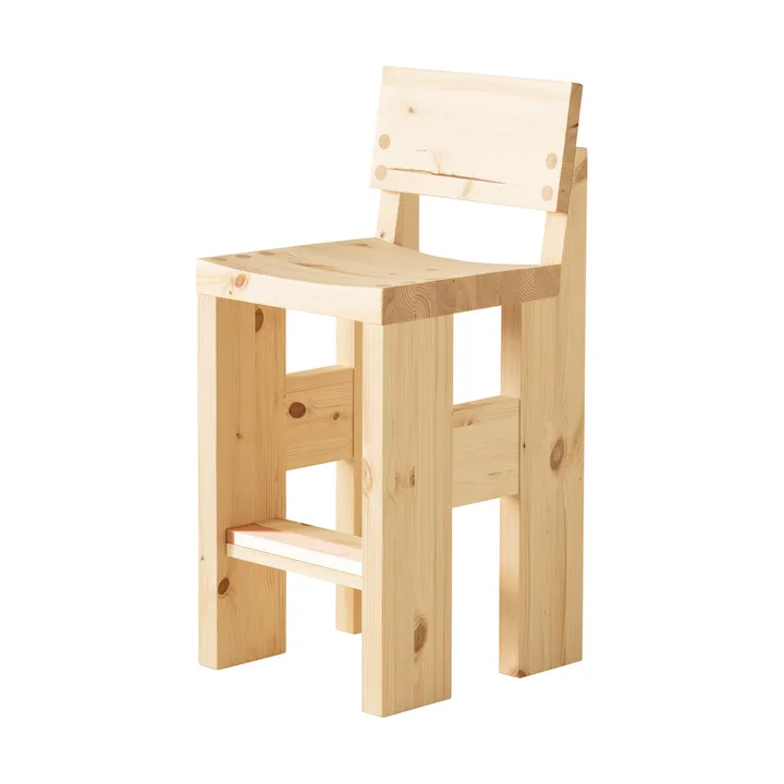 001 Bar Stool barstol - Mat olievokset fyrretræ, 65 cm - Vaarnii