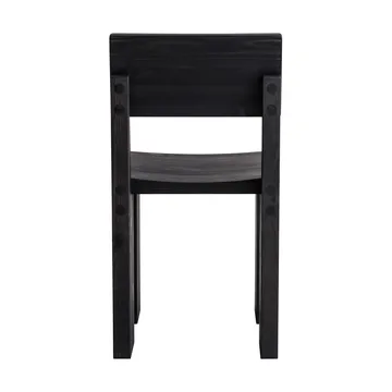 001 Dining Chair stol - Sortbejdset fyrretræ - Vaarnii