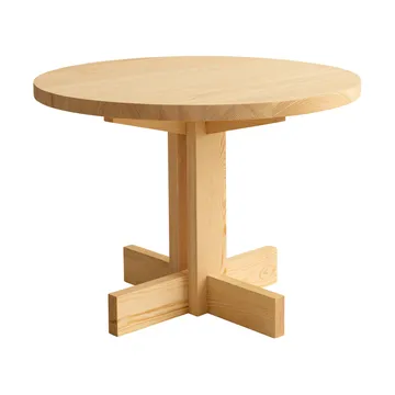 001 Dining Table spisebord - Mat olievokset fyrretræ, Ø100x74 cm - Vaarnii