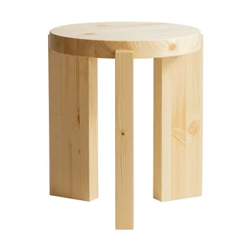 001 Stool skammel - Mat olievokset fyrretræ, Ø40x44 cm - Vaarnii