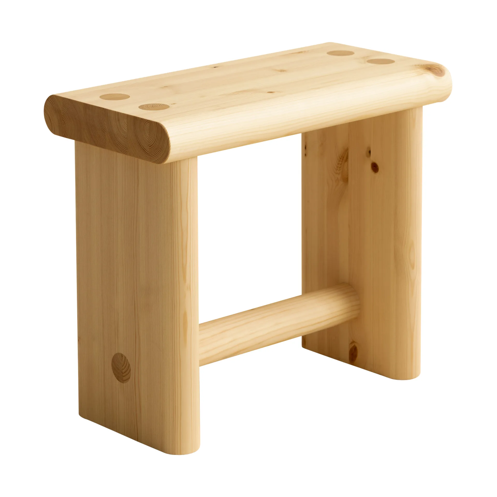 002 Ast Stool skammel, Mat olievokset fyrretræ, 55x26x45 cm Vaarnii