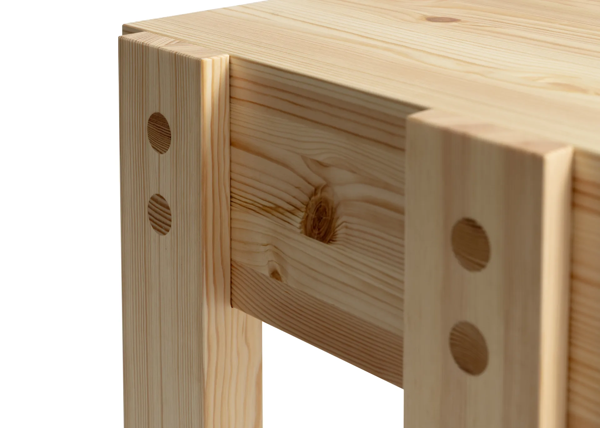 003 Stilts Side Table sofabord, Mat olievokset fyrretræ 40x36x45 cm Vaarnii