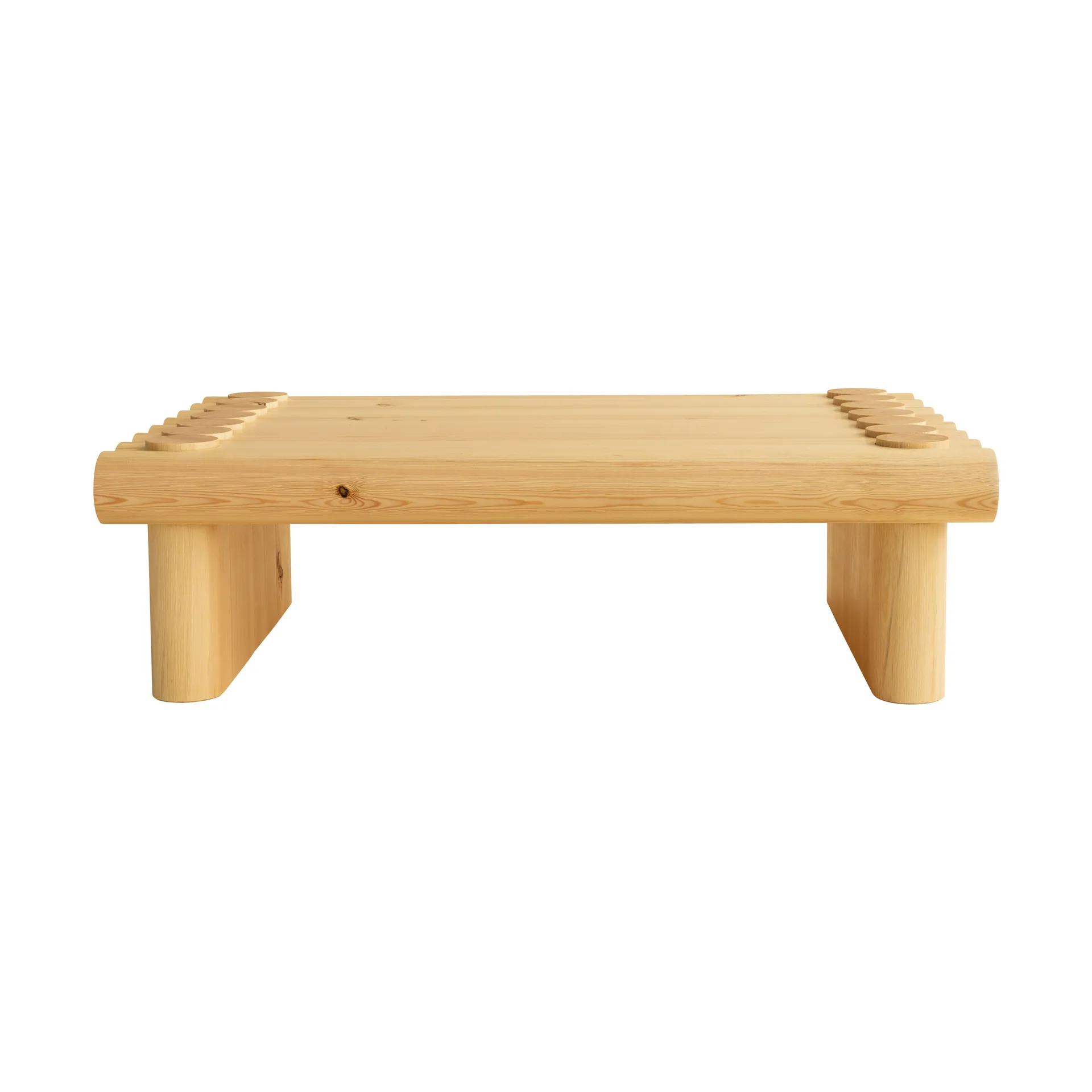 004 Coffee Table sofabord, Mat olievokset fyrretræ, 120x80x35 cm Vaarnii