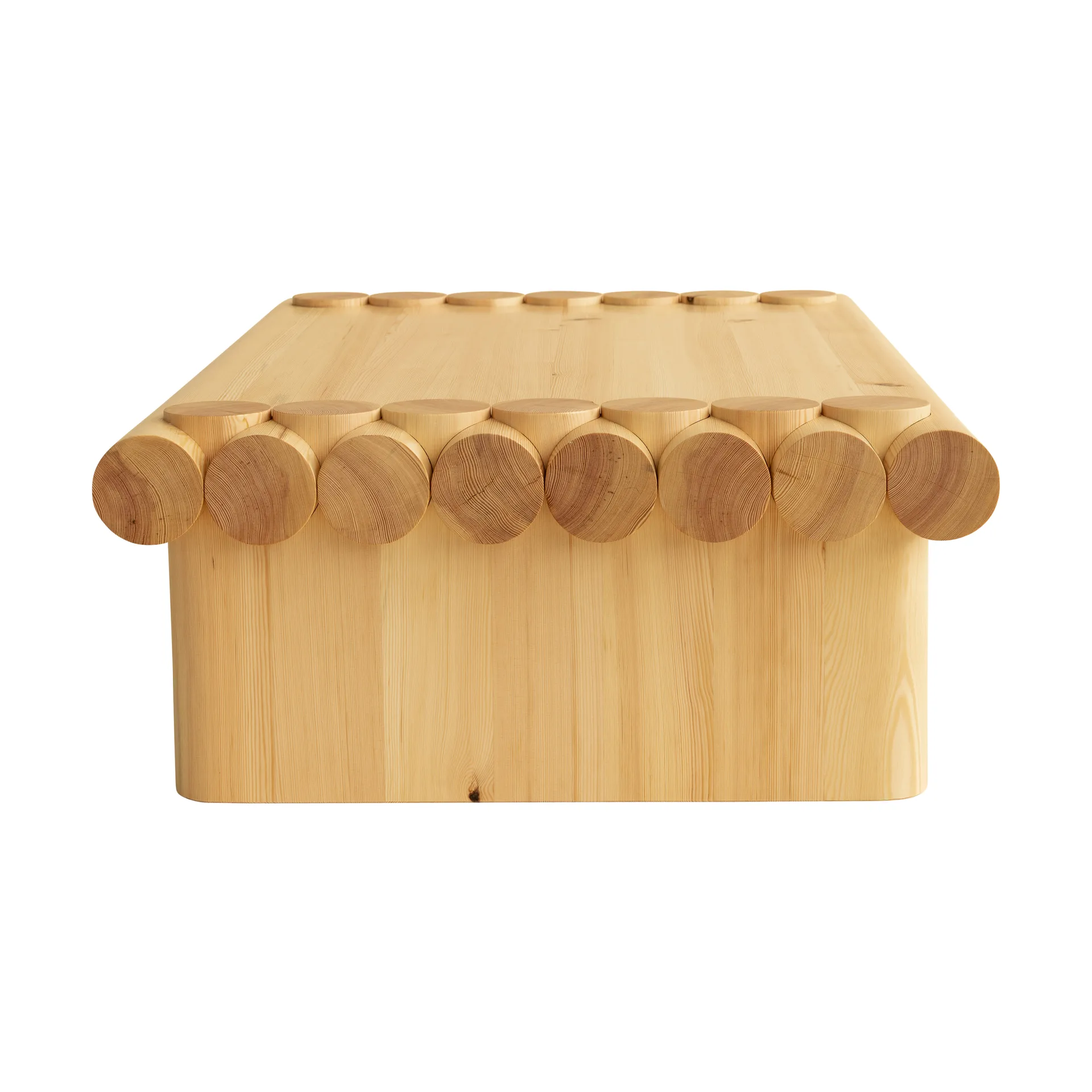 004 Coffee Table sofabord, Mat olievokset fyrretræ, 120x80x35 cm Vaarnii