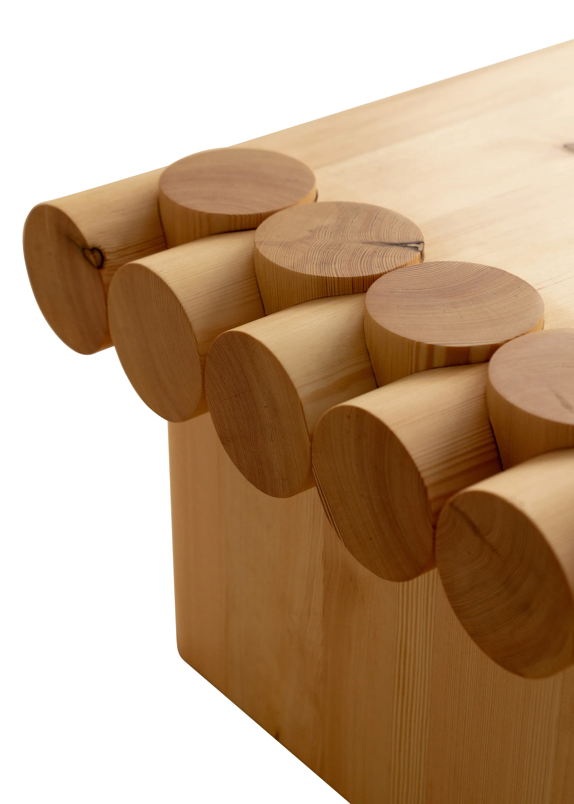 004 Coffee Table sofabord, Mat olievokset fyrretræ, 120x80x35 cm Vaarnii